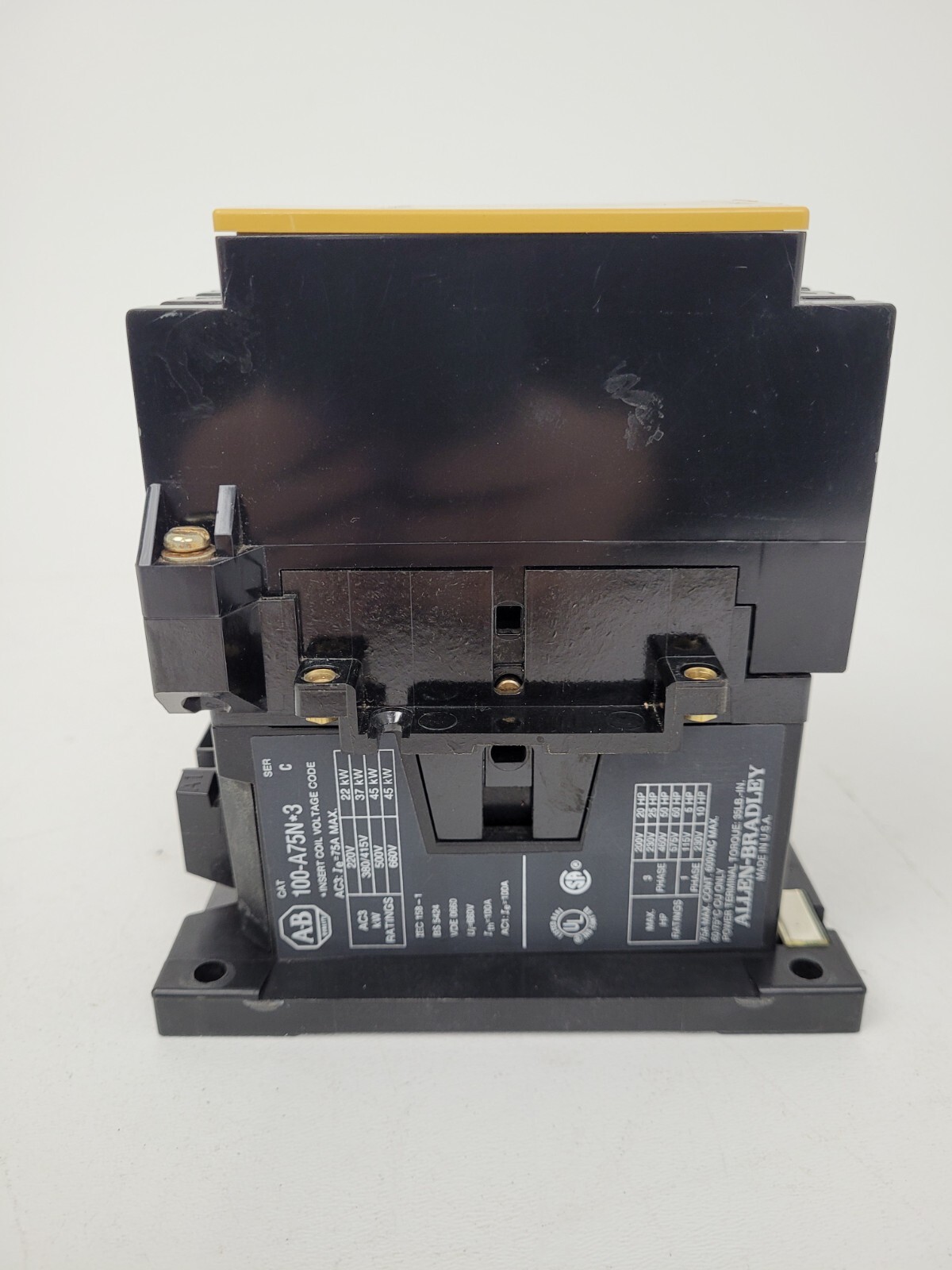 100-A75N*3 Allen-Bradley Contactor 24V Coil 195-GA10 Aux *NEXT DAY OPTION*