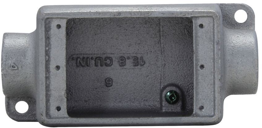 Crouse Hinds FDC1, 1-Gang, 1/2″ Hub, Iron Alloy, Deep, Cast Device Box, 1pc
