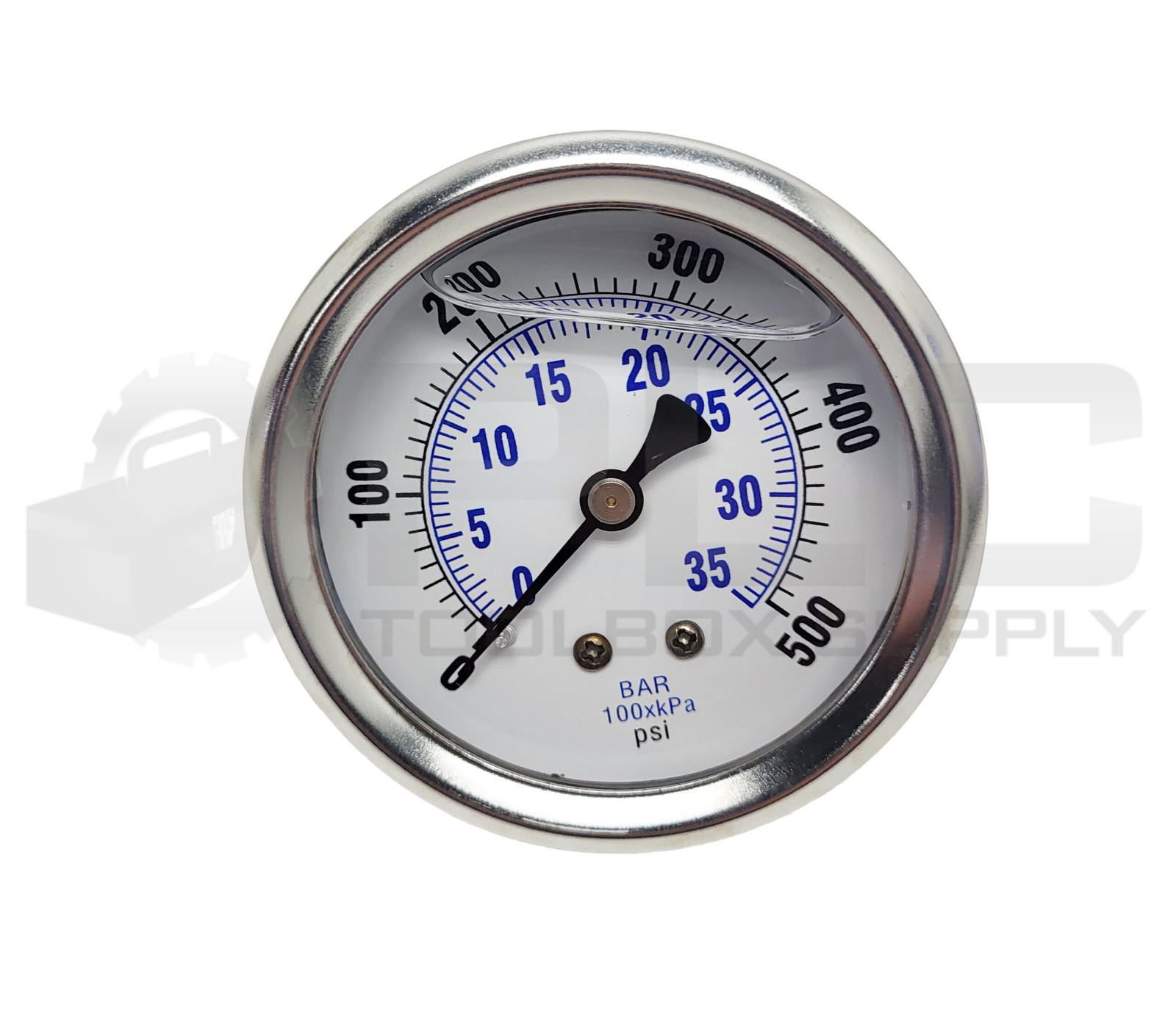 NEW PRO-202L-254J PRESSURE GAUGE 2.5″ 0-500PSI 1/4″ CBM