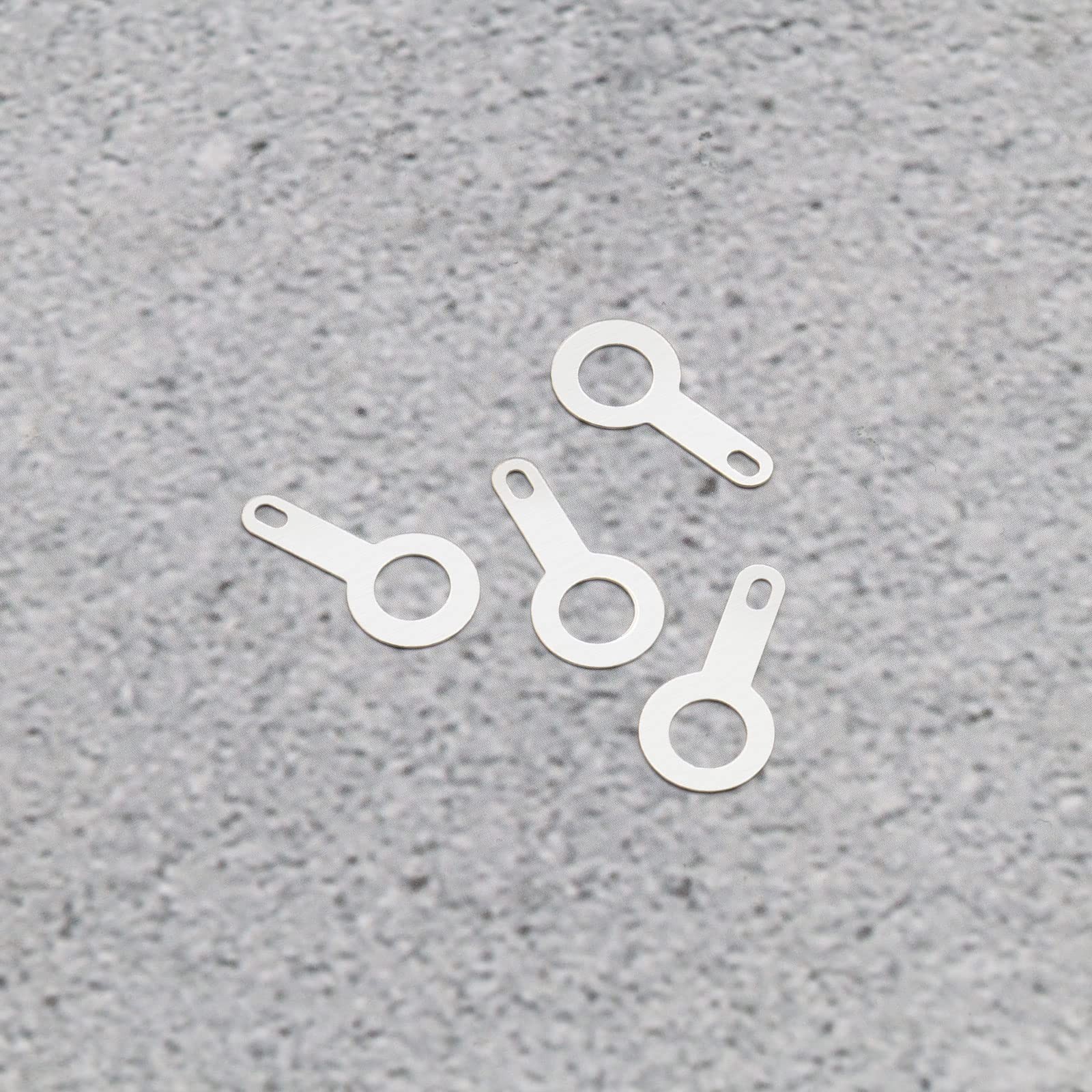 120PCS 6 in 1 Soldering Lugs Crimp Weld Ring Lug Terminal Brass Silver Plated…