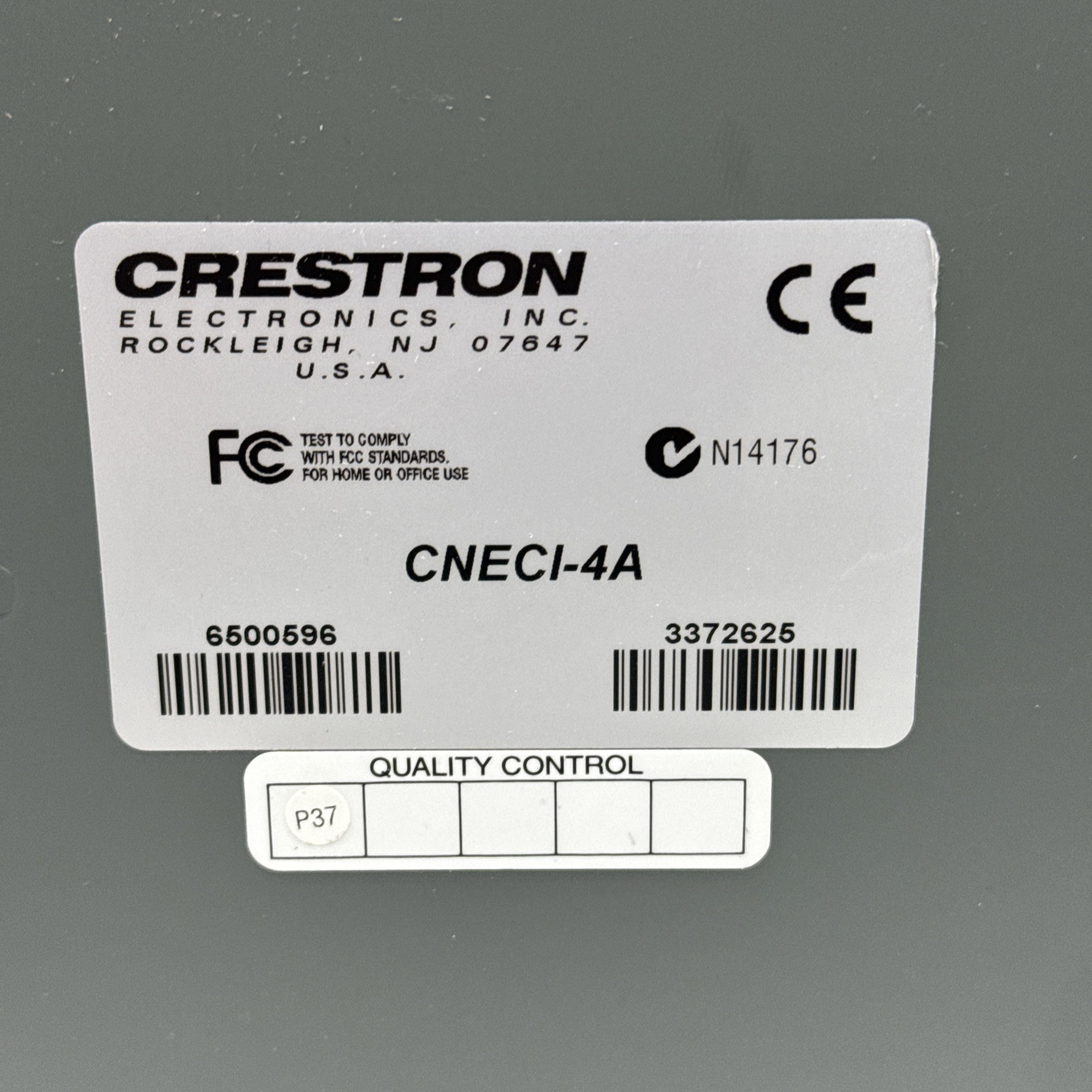 Crestron CNECI-4A Cresnet Motor Control Interface, 4-channel, 120/230VAC NEMA #2