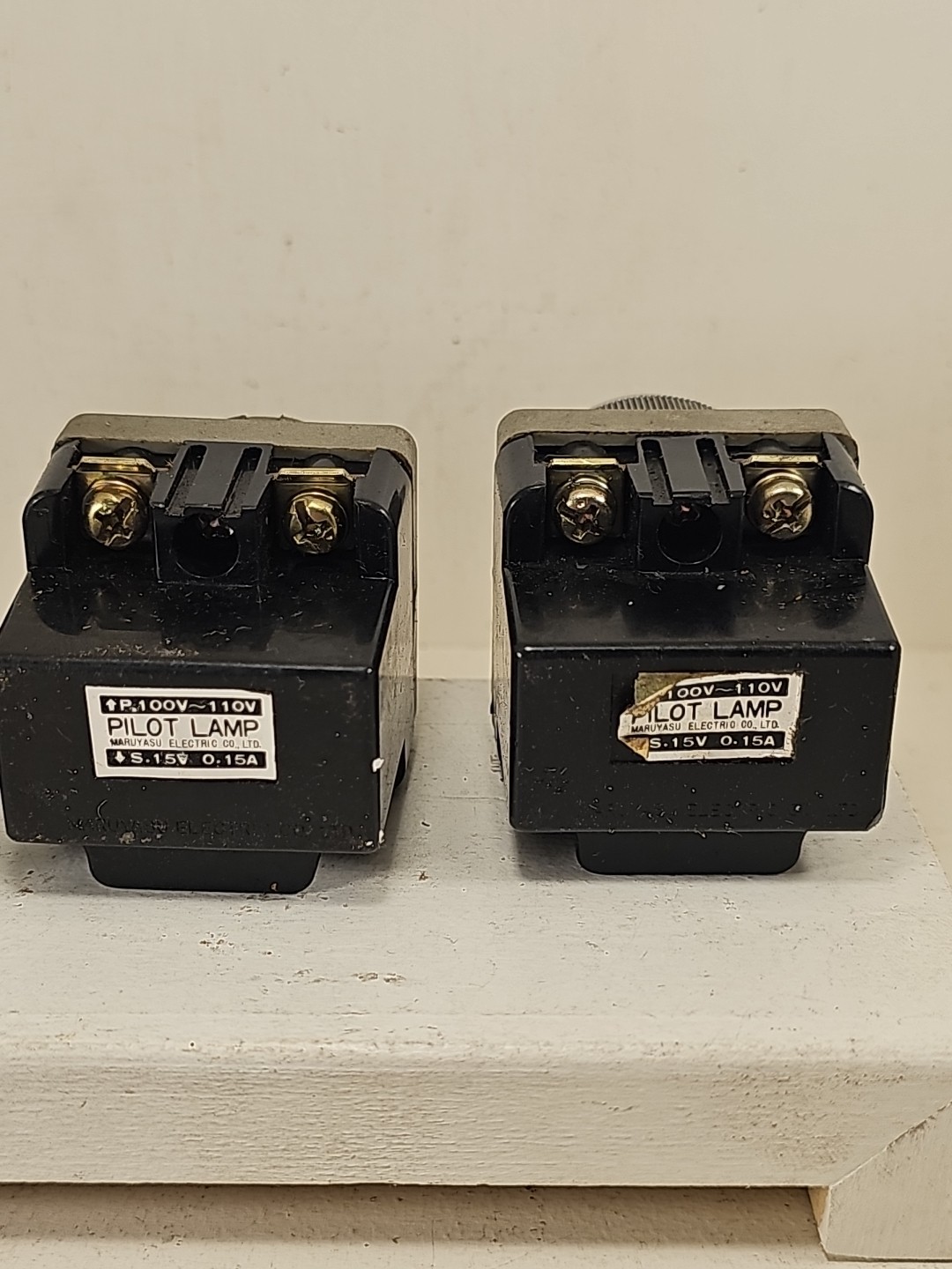 Used Lot Of 3 Maruyasu Electric Pilot Lamps P100V-110V
