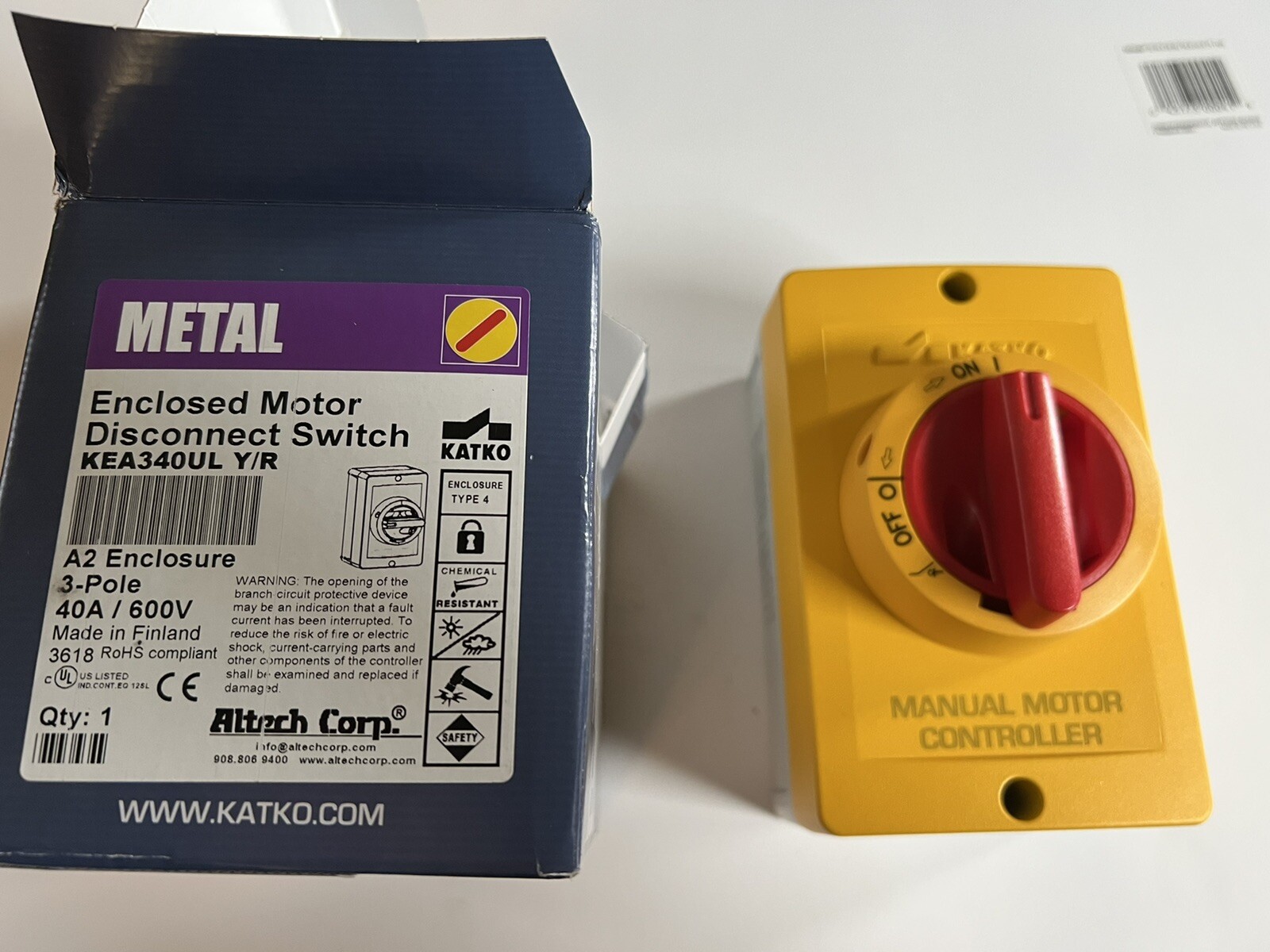 Altech Corp KEA340UL disconnect 40a/600v nos