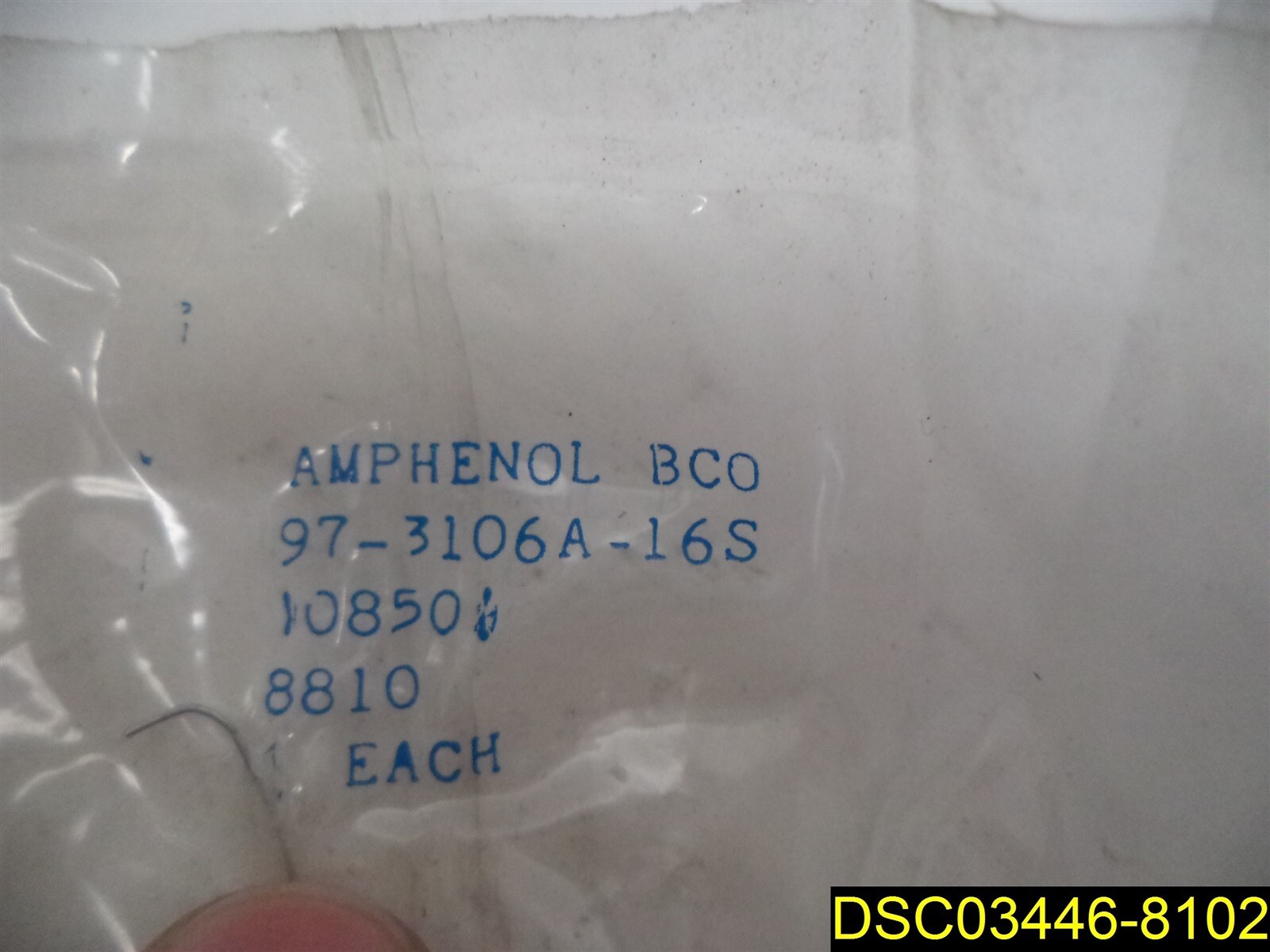 AMPHENOL 97-3106A-16S-1S STRAIGHT PLUG CONNECTOR