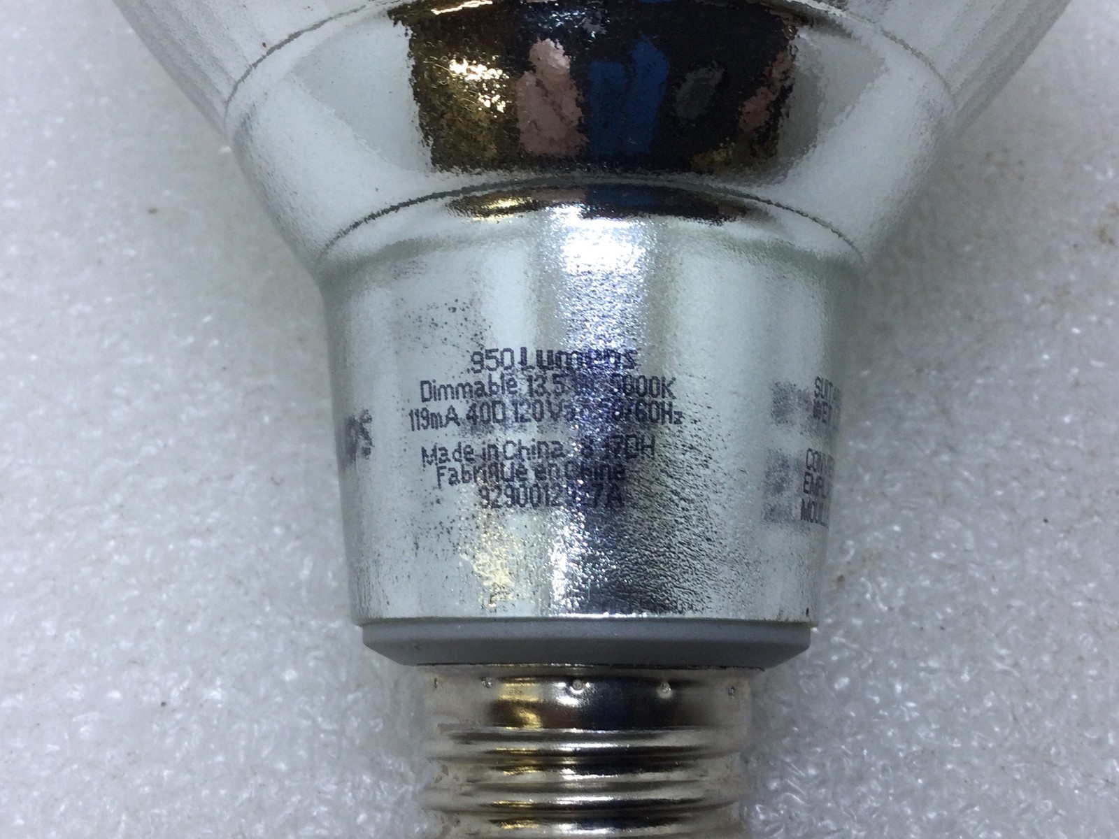 Philips Lamp 13.5W LED 120V Par 38 Indoor Dimmable Bright White LED 90W