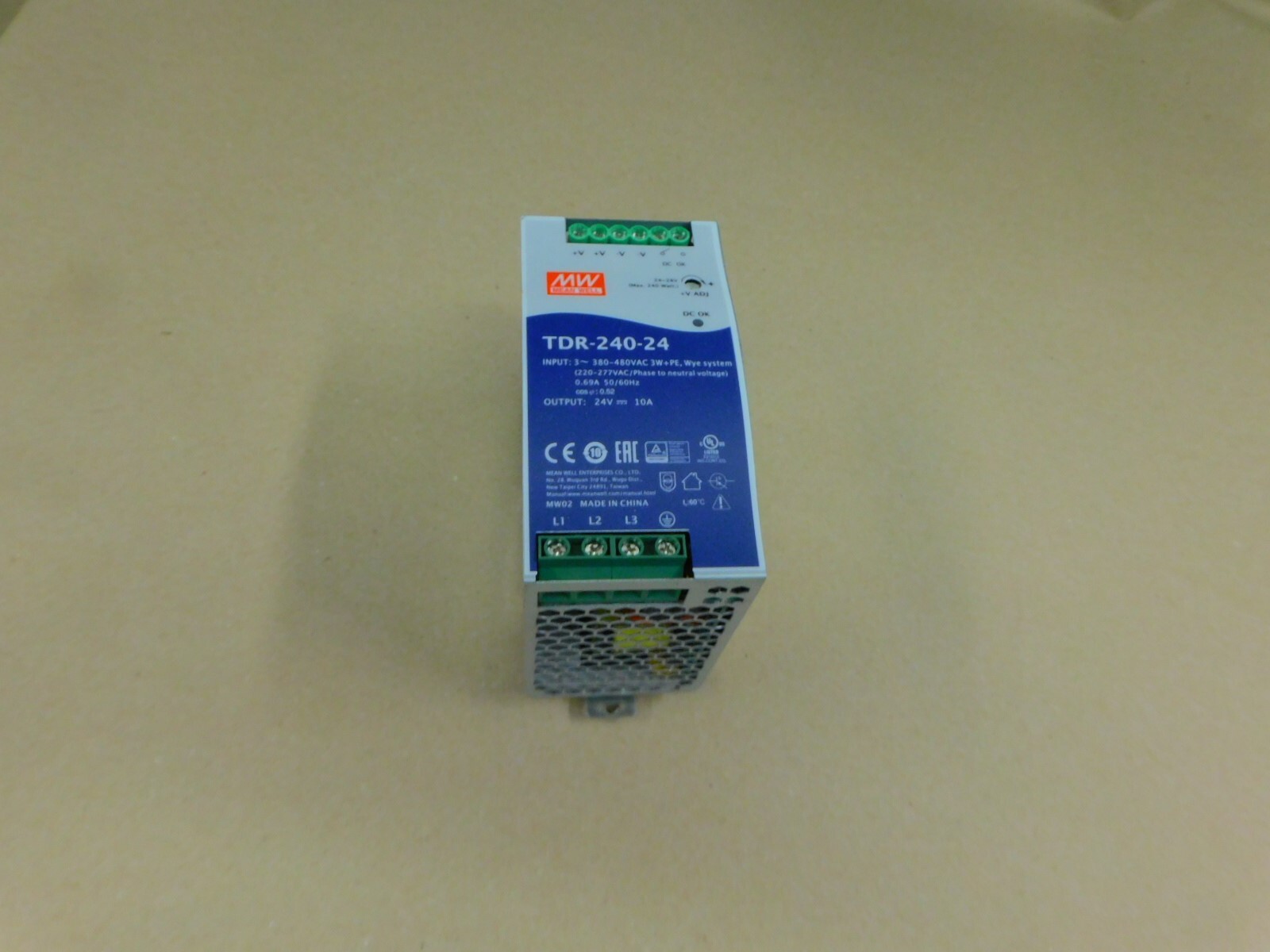 Mean Well Meanwell HVG-480-24B Power Supply Wide range AC input: 180~528Vac