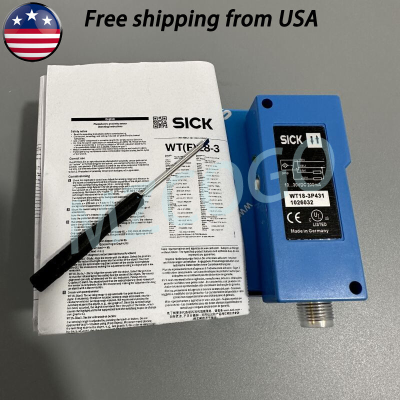 For SICK WT18 – 3P431 WT18-3P431 1026032 Photoelectric Sensor Shipped From USA