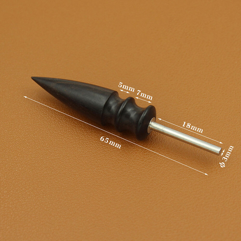 2PCS Pointed Tip Leather Burnisher Electric Polished Head Edge Slicker Tools NEW