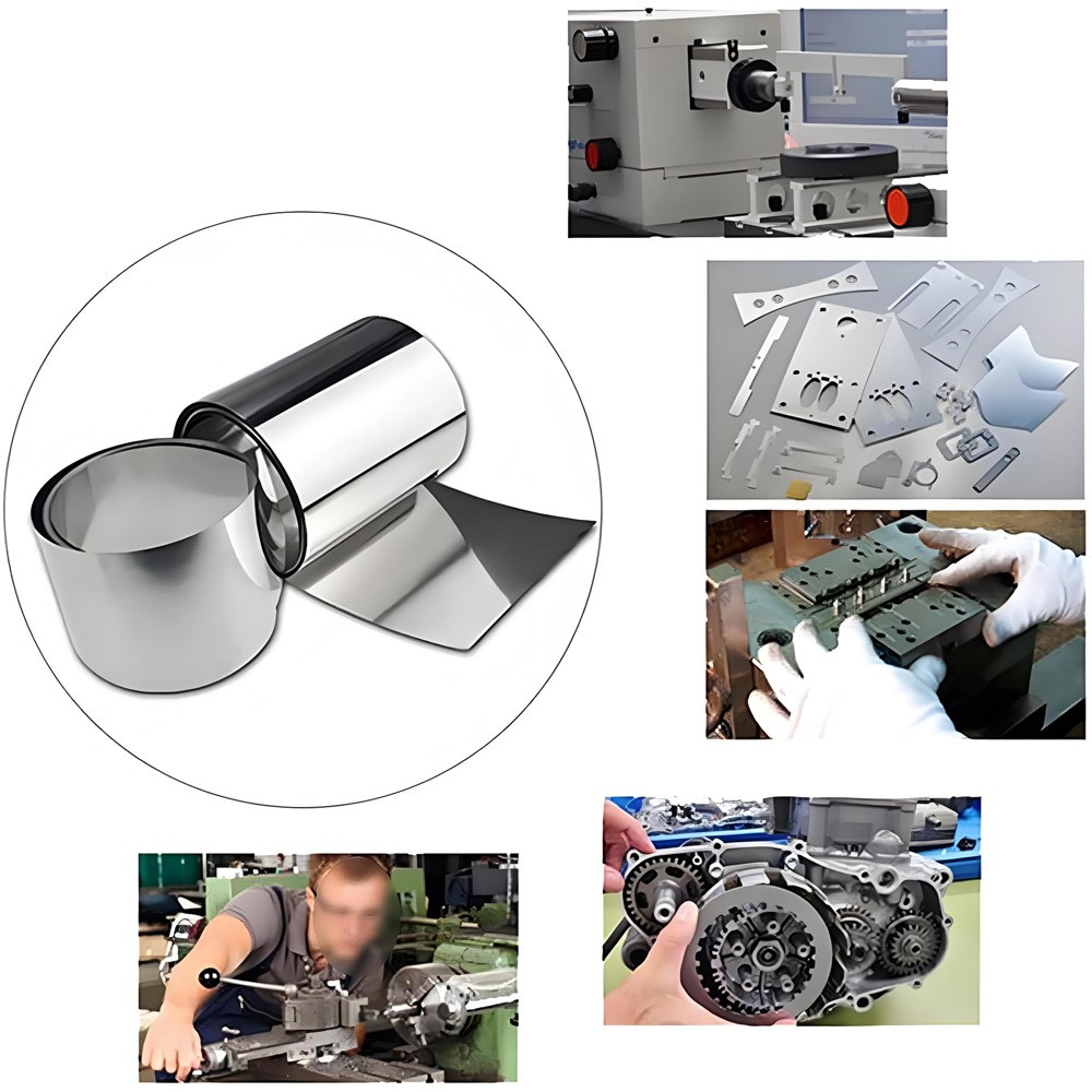 1M 304 Stainless Steel Band Sheet Foil Thin Steel Plate Strip 0.015mm-1mm Thick