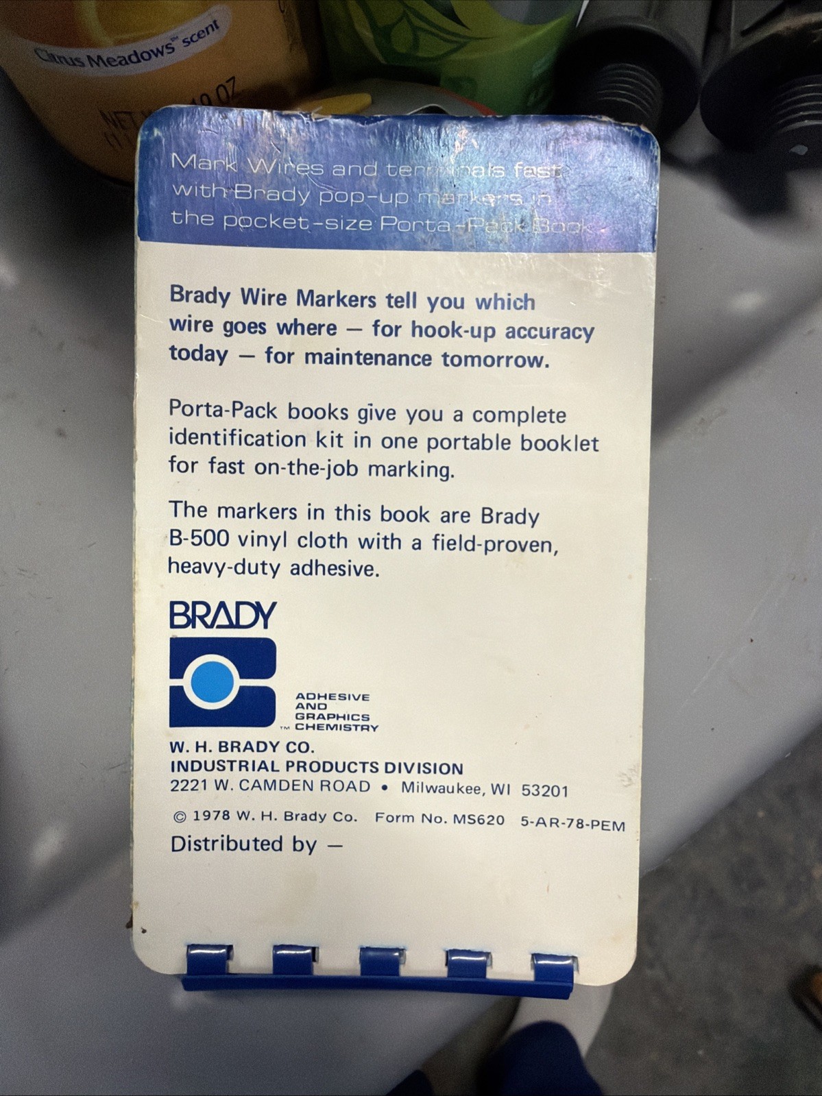 BRADY PWM-450 WIRE MARKERS, 10 Each A-Z 0-15,+,_. Unused