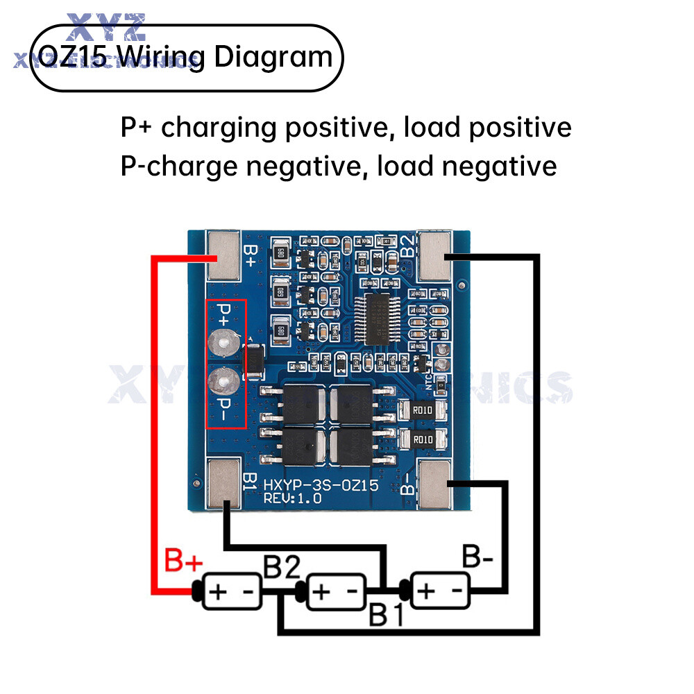 3S 12V 15/20/25/30A 18650 Li-ion Battery Protection Board 11.1V 12.6V Balanced
