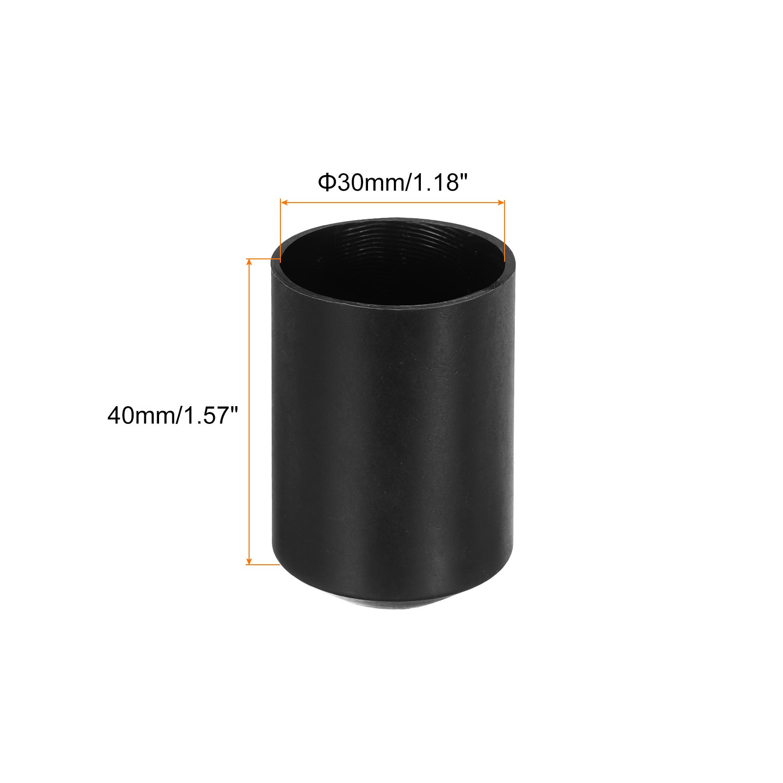 10PCS,Heat Shrink End Cap 30mm ID x 40mm L 2:1 Ratio Heat Shrink Tube Cap Black