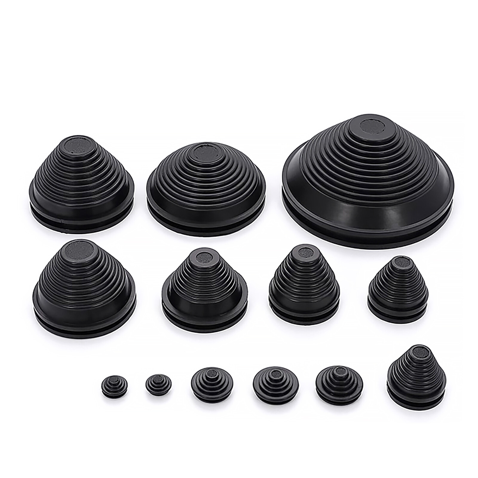 Ø 12mm -130 mm Sleeved Cable Grommets Rubber Tapered Sleeves Seal Plugs Bungs