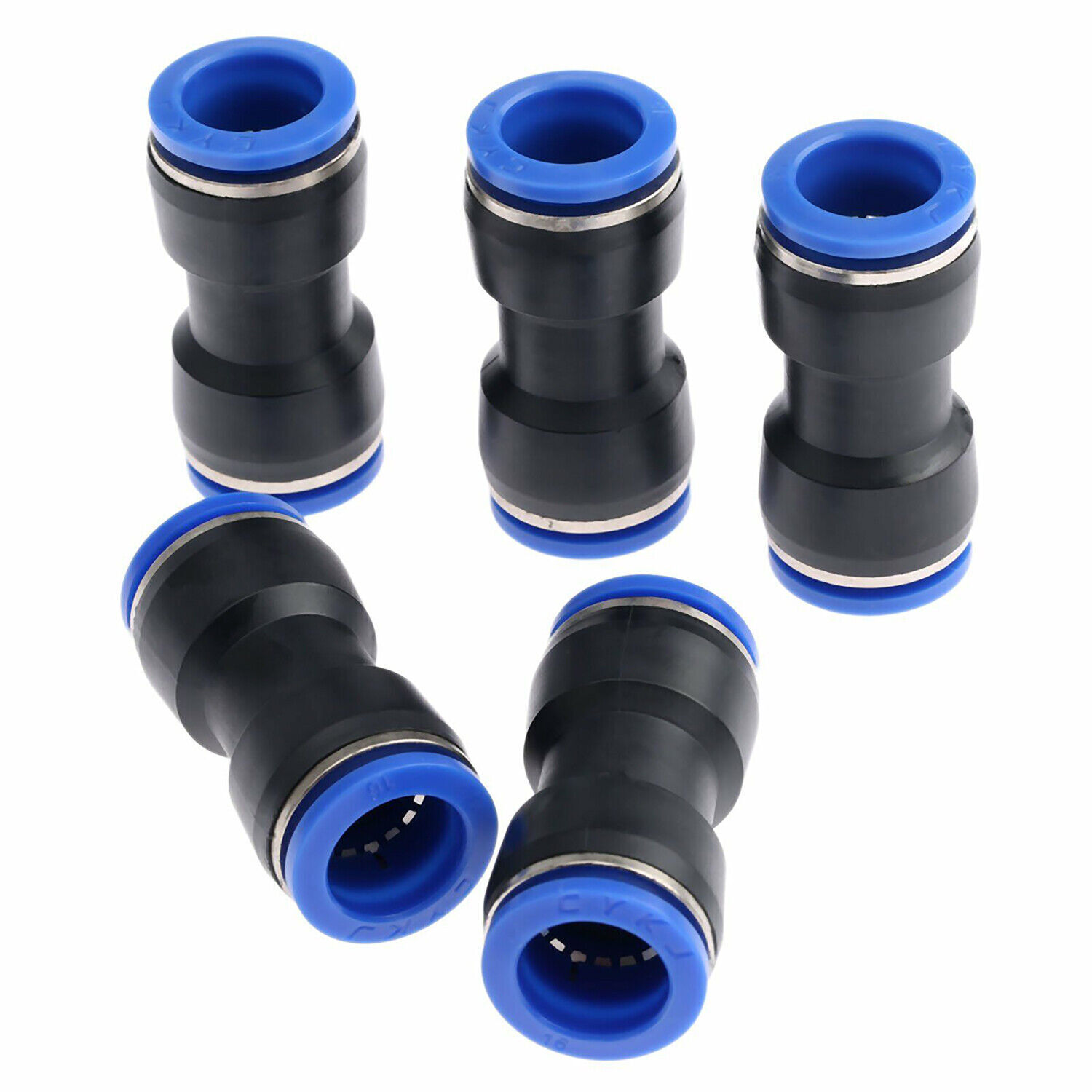 Tube 4-16mm Pneumatic Straight Union Connector Push In Fitting For Air Water