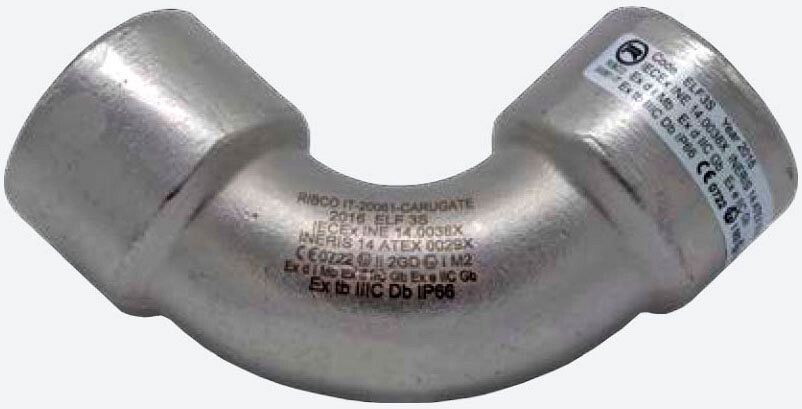 Ribco ELF8S, 3″, 316L Stainless Steel, Threaded, 90D, Bend, 1 pc