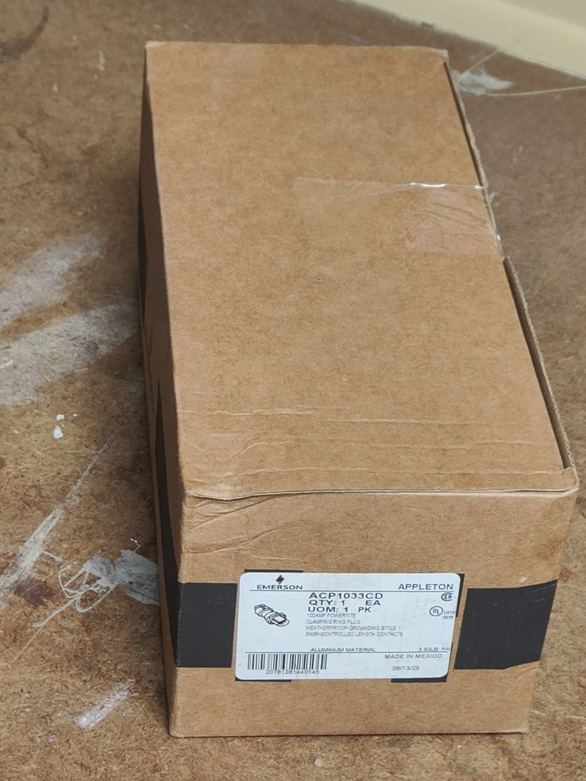 Appleton – ACP1033CD – 100A 3-Pole 600Vac/250Vdc New In Box