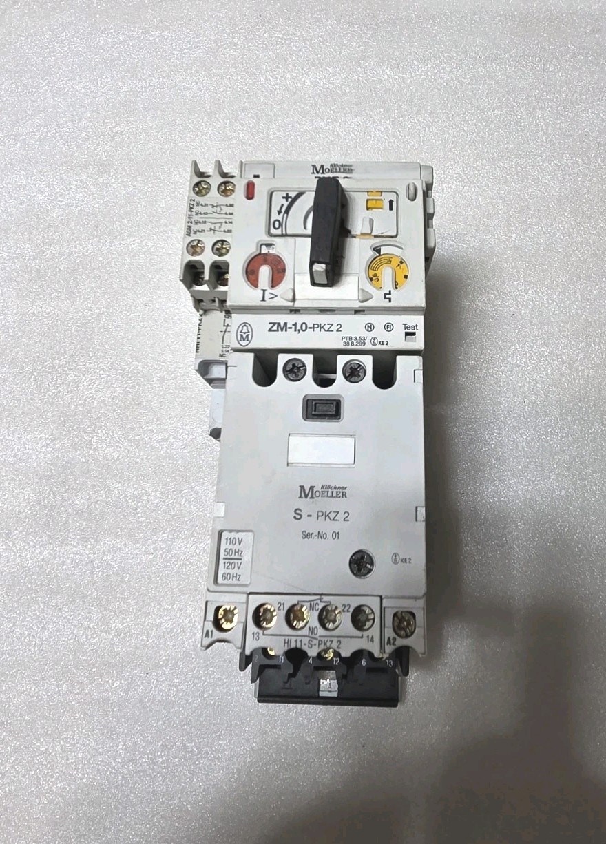 Klockner Moeller S-PKZ2,  ZM-1,0-PKZ2,PKZ2 Combination Starter Motor Protector