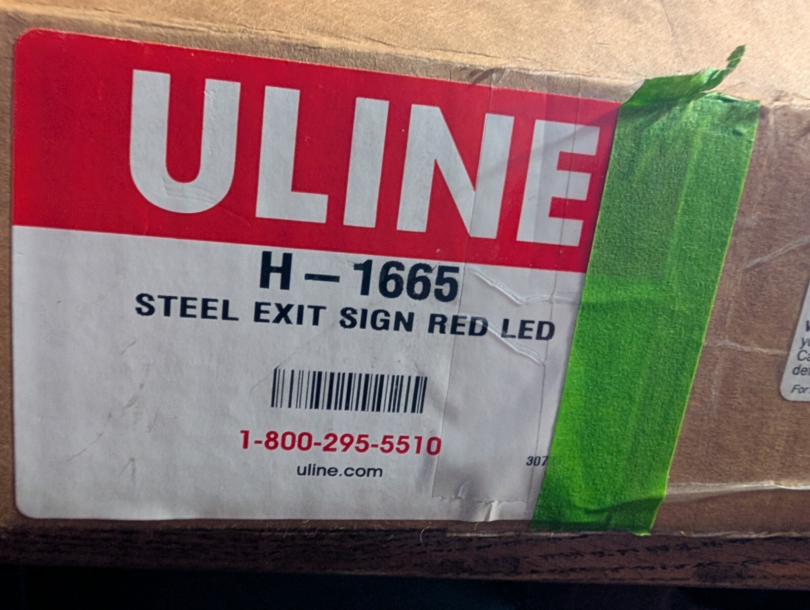 LED EXIT SIGN ULINE H-1665