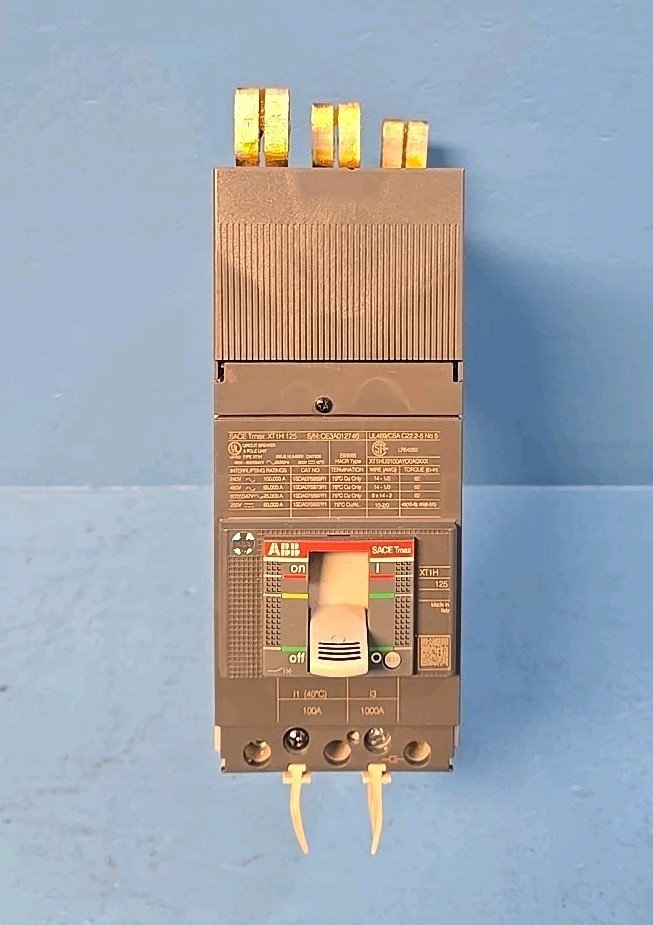 ABB XT1HU3100AYD0A0XXX 100A 480V SACE TMAX XT1H Circuit Breaker