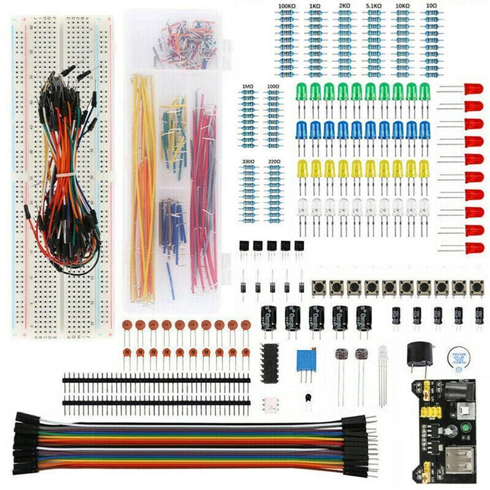 Electronic Components Kit Breadboard Cable Resistor Applicable For UNO R3 L0R5
