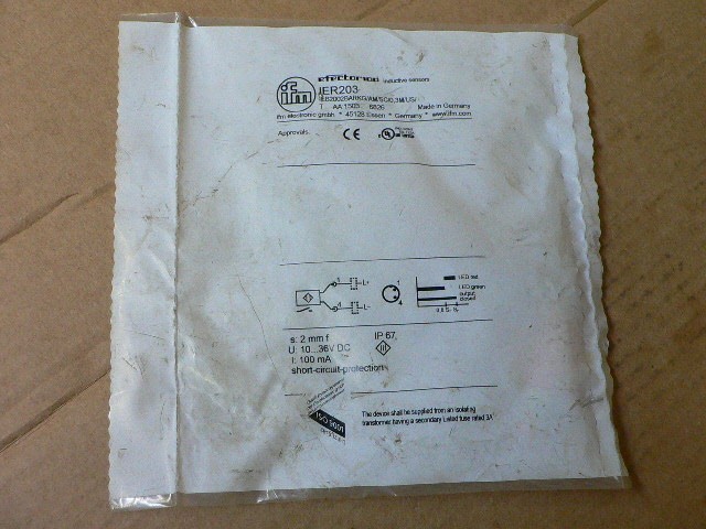 Ifm Electronic Cable With Efector Ier203 New New