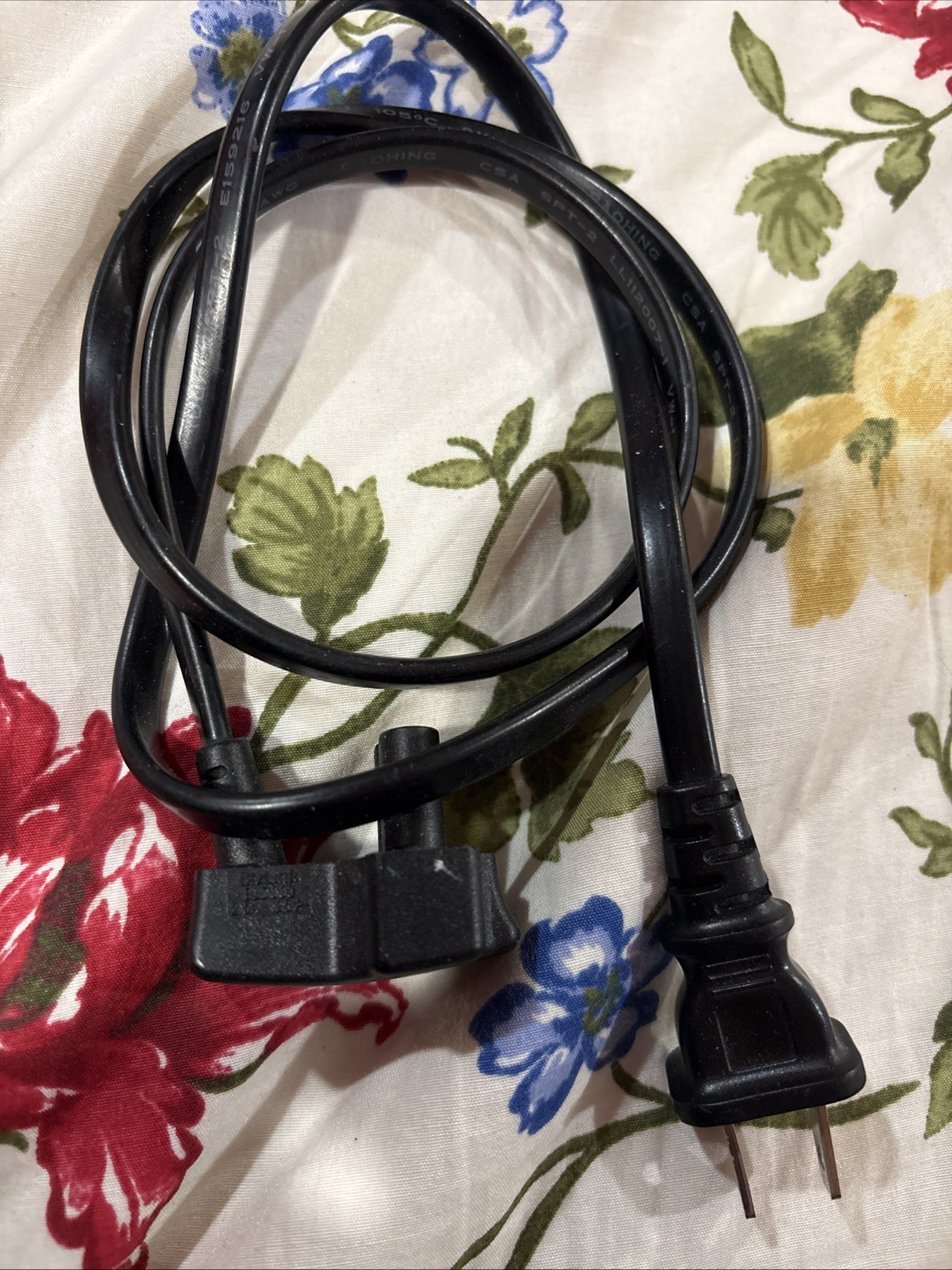 Baohing LL112007-1 VW-1, 2-18AWG, 5ft Power Cable, E159216 (lot of 2) NEW