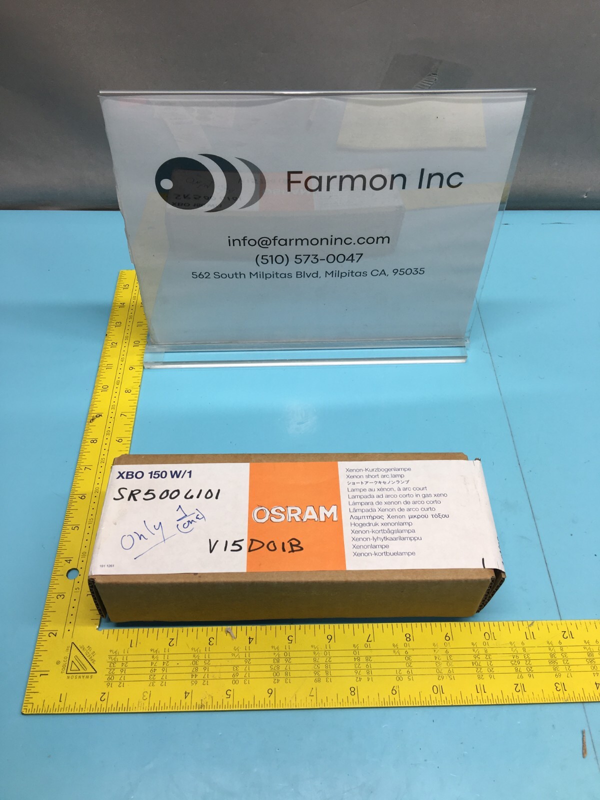 OSRAM 163-384-00-04 LAMP BULB, XBO 150W/1, 69234-0, SR5006101, 149559