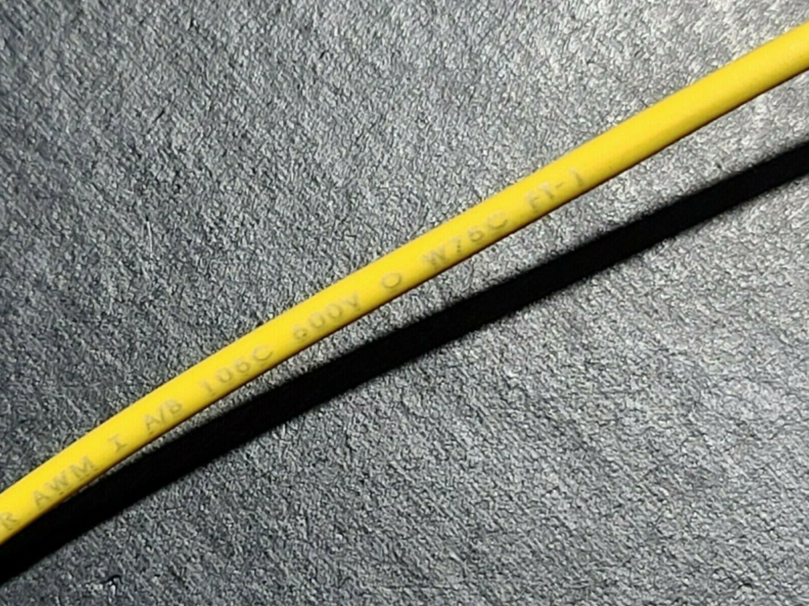Atlas Wire #18awg Stranded Bare Copper UL-1015/1230/1032 Hook-Up Yellow/100ft