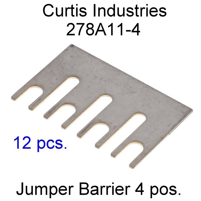 Curtis Industries 4 Position Terminal Block Jumper 278A11-4 [Lot of 12] NOS