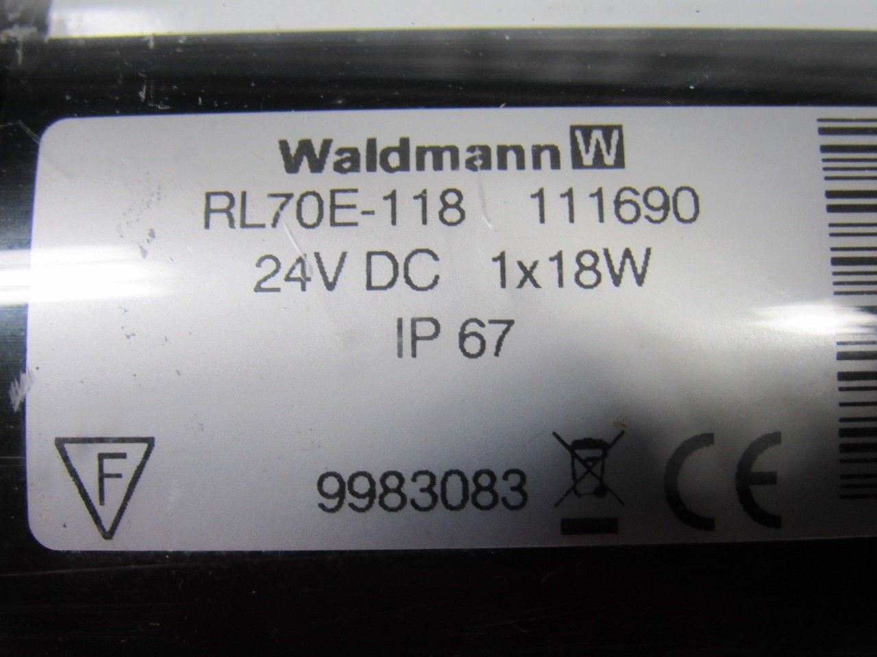 Waldmann RL70E-118 Tubular 24″ Fluorescent Black Light 24VDC
