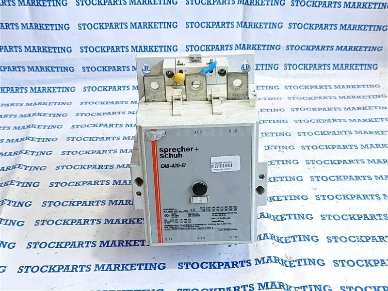 Sprecher+Schuh CA6-420-EI Electric Contactor AC-1 1000V 540 A 30Days Warranty