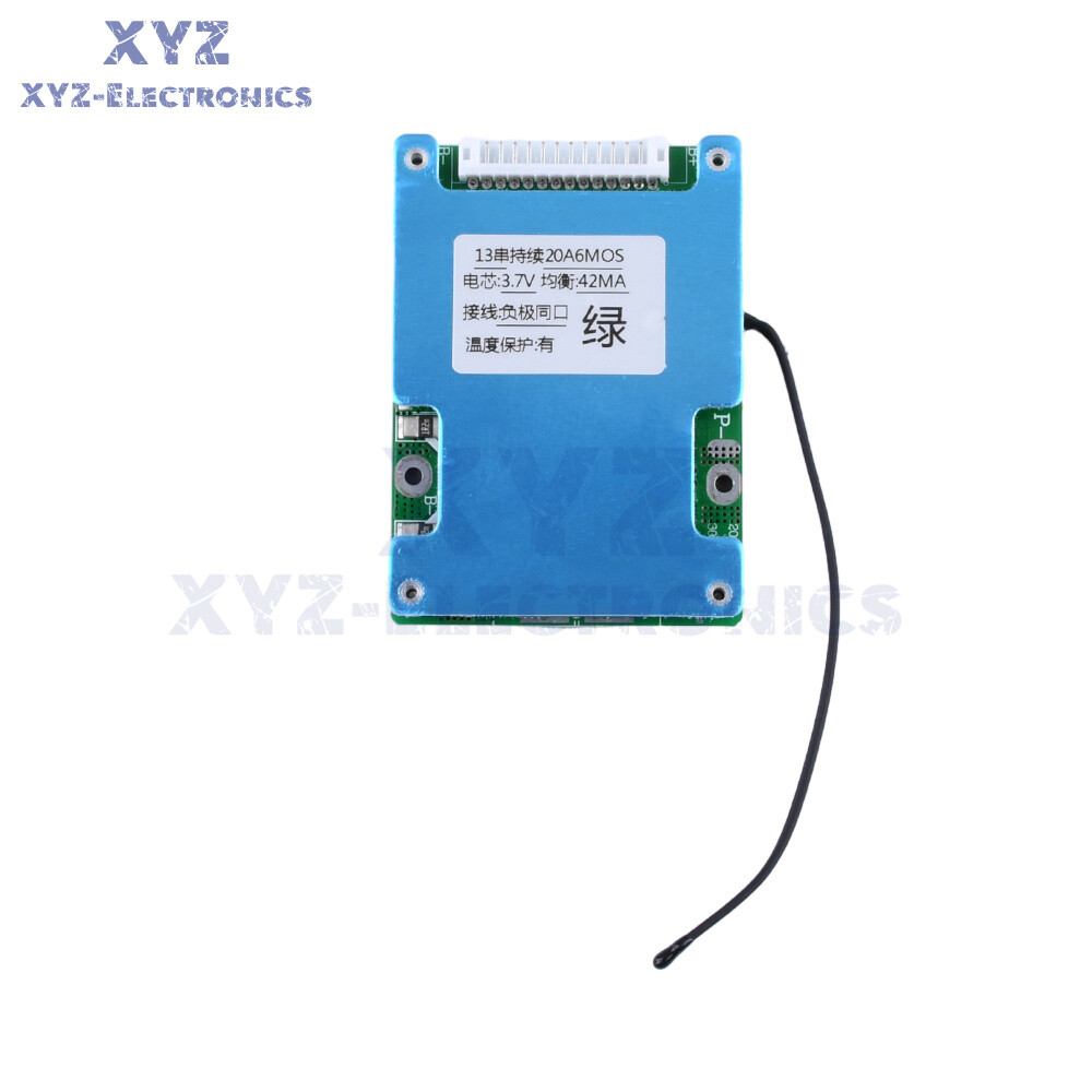 13S 48V 20A 30A Same Port Battery Protection Board for 18650 Li-ion Battery