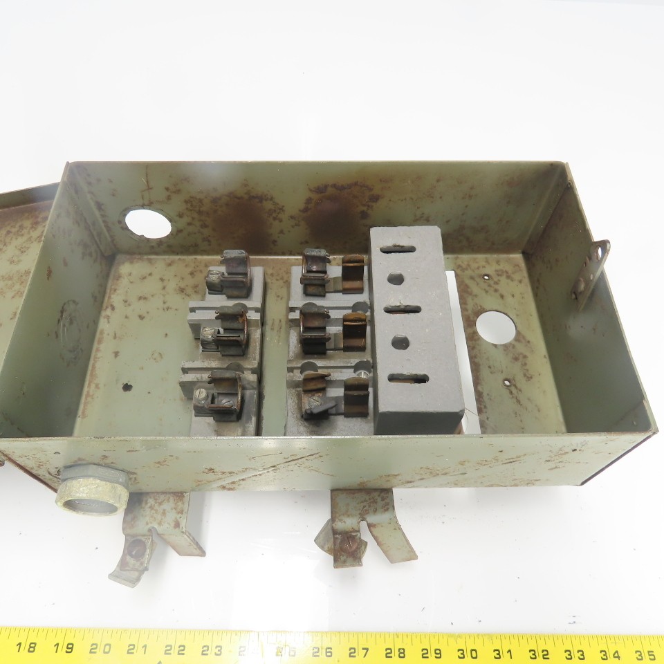 Federal Pacific CFP 632 60A 240VAC Cover Operated Fusible Bus Plug Switch 3P