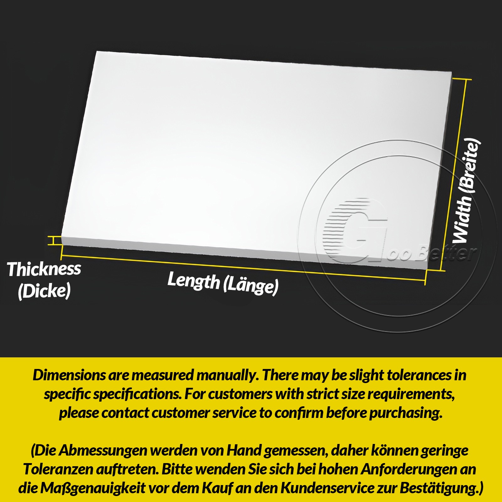 Natural White Polypropylene Sheet Cut to Size PP Plastic Block Panel 0,5mm-30mm
