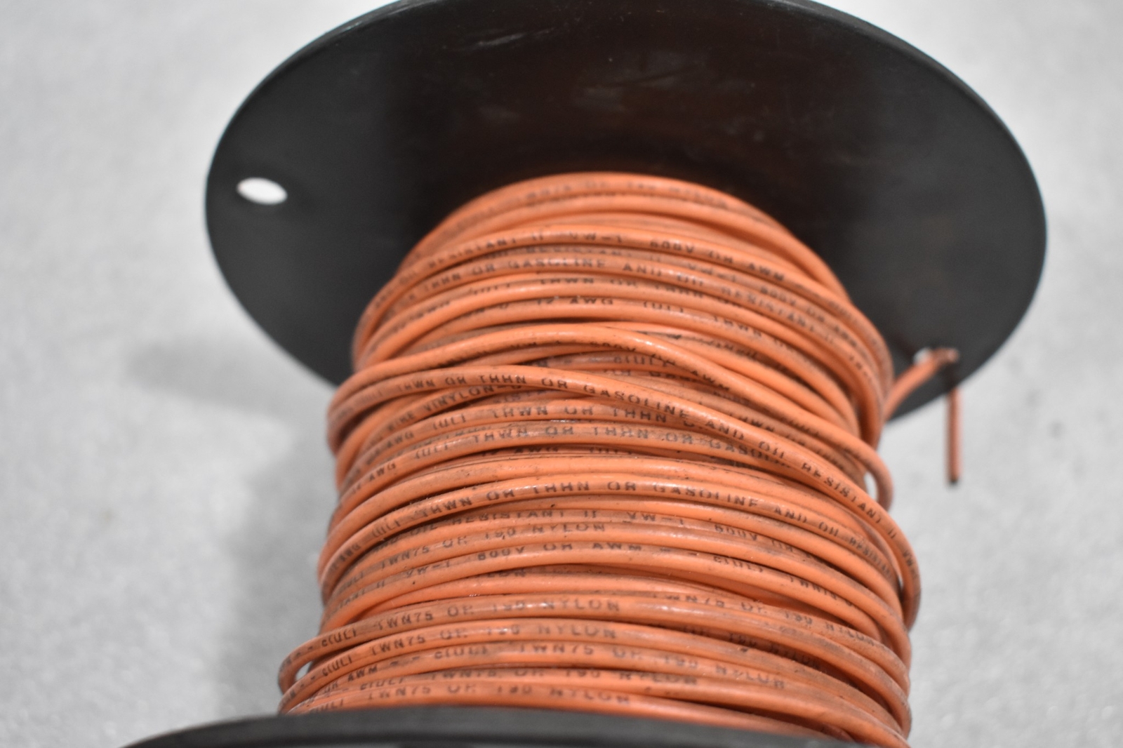 CERROWIRE VINYLON-U TWN75 ORANGE 12 AWG, 600 VOLT, THWN OR THHN (LOT OF 160′)