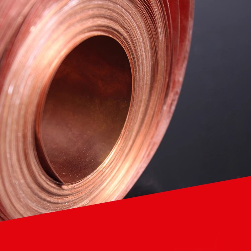 Pure Copper Sheet Metal Thin Foil Plate Copper Strip Thickness 0.1mm-0.6mm
