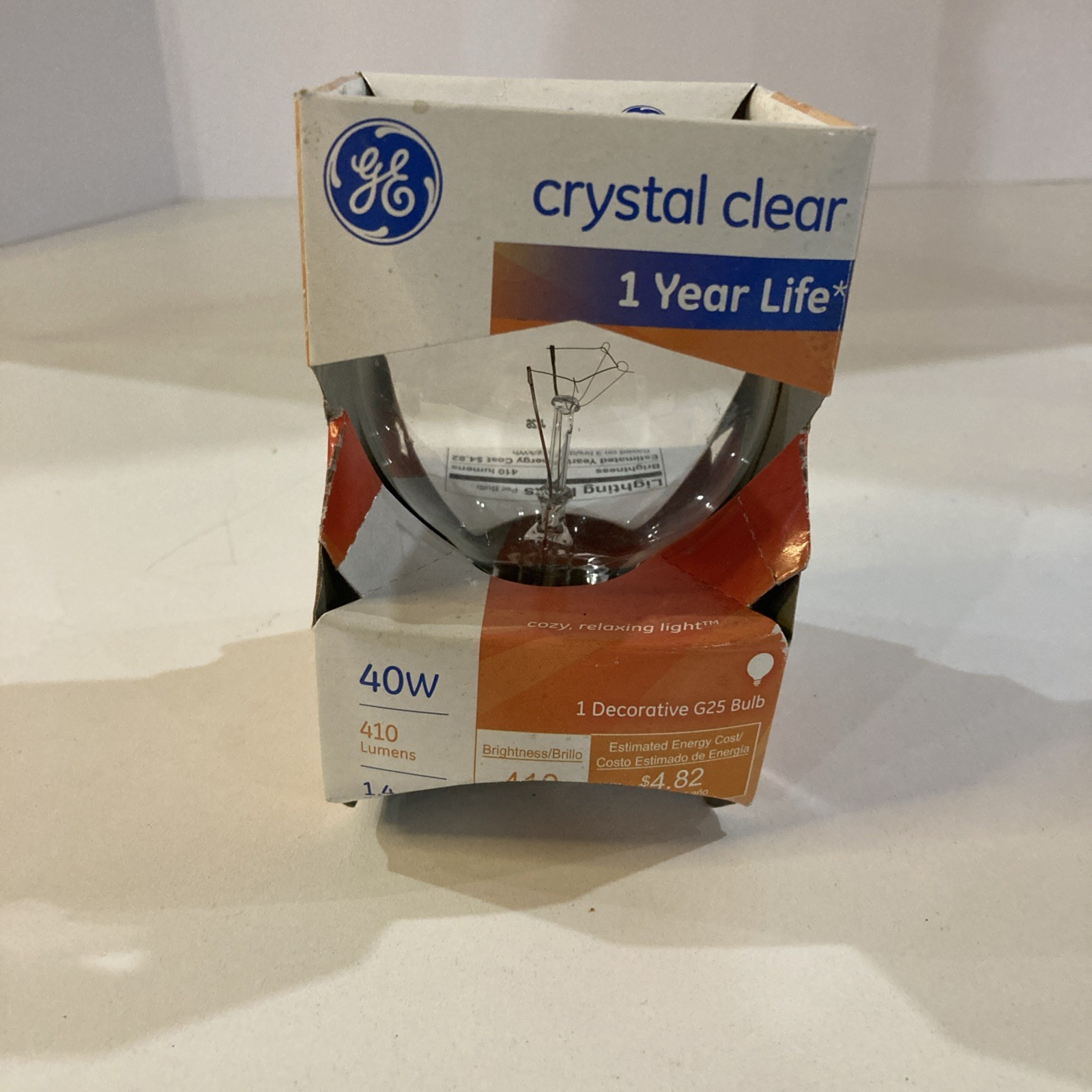 GE General Electric CG251H4-PG Crystal Clear 40W