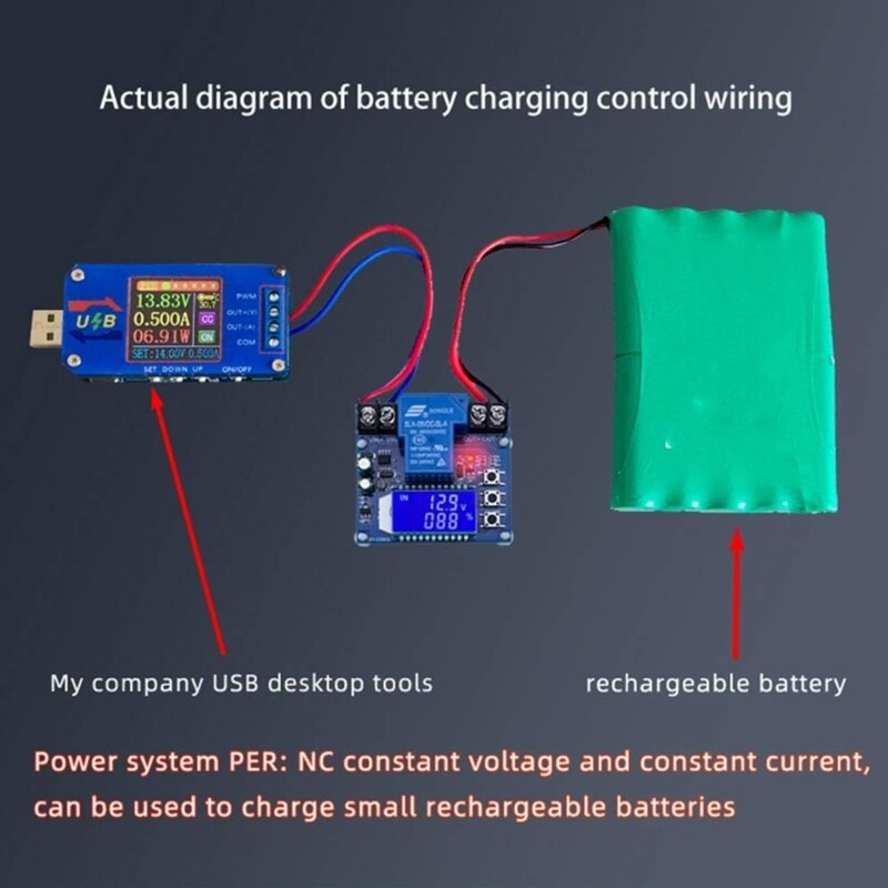 DC6-60V 30A- Storage Battery Charging Control Module Protections Board LCD-