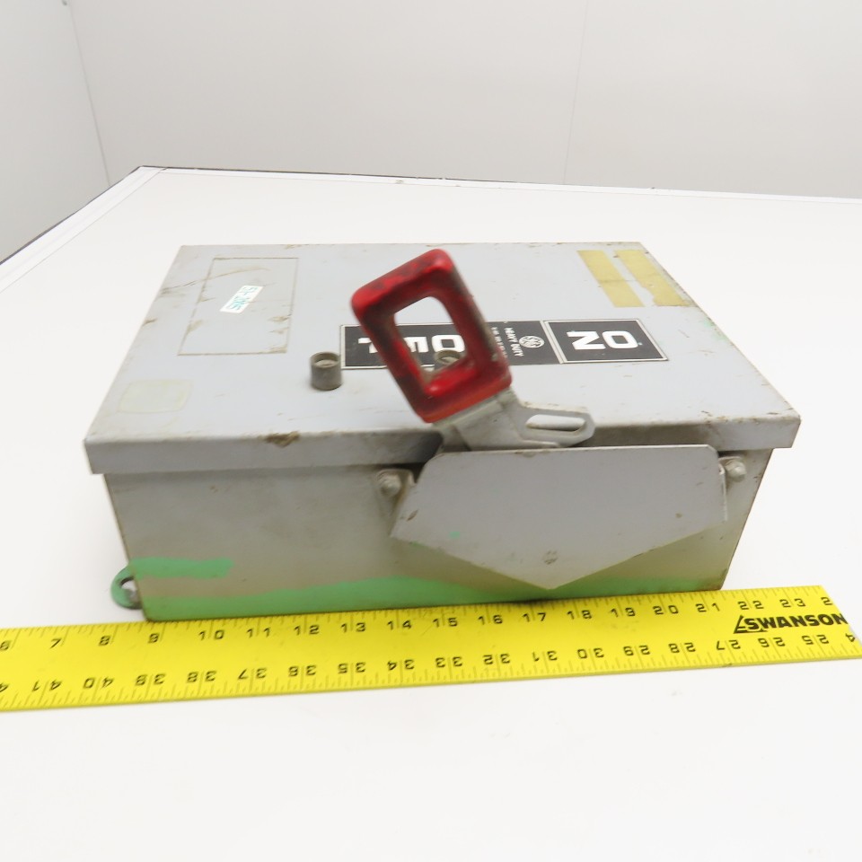 General Electric THN3361J 30A 600V 3P Non Fusible Safety Disconnect Switch