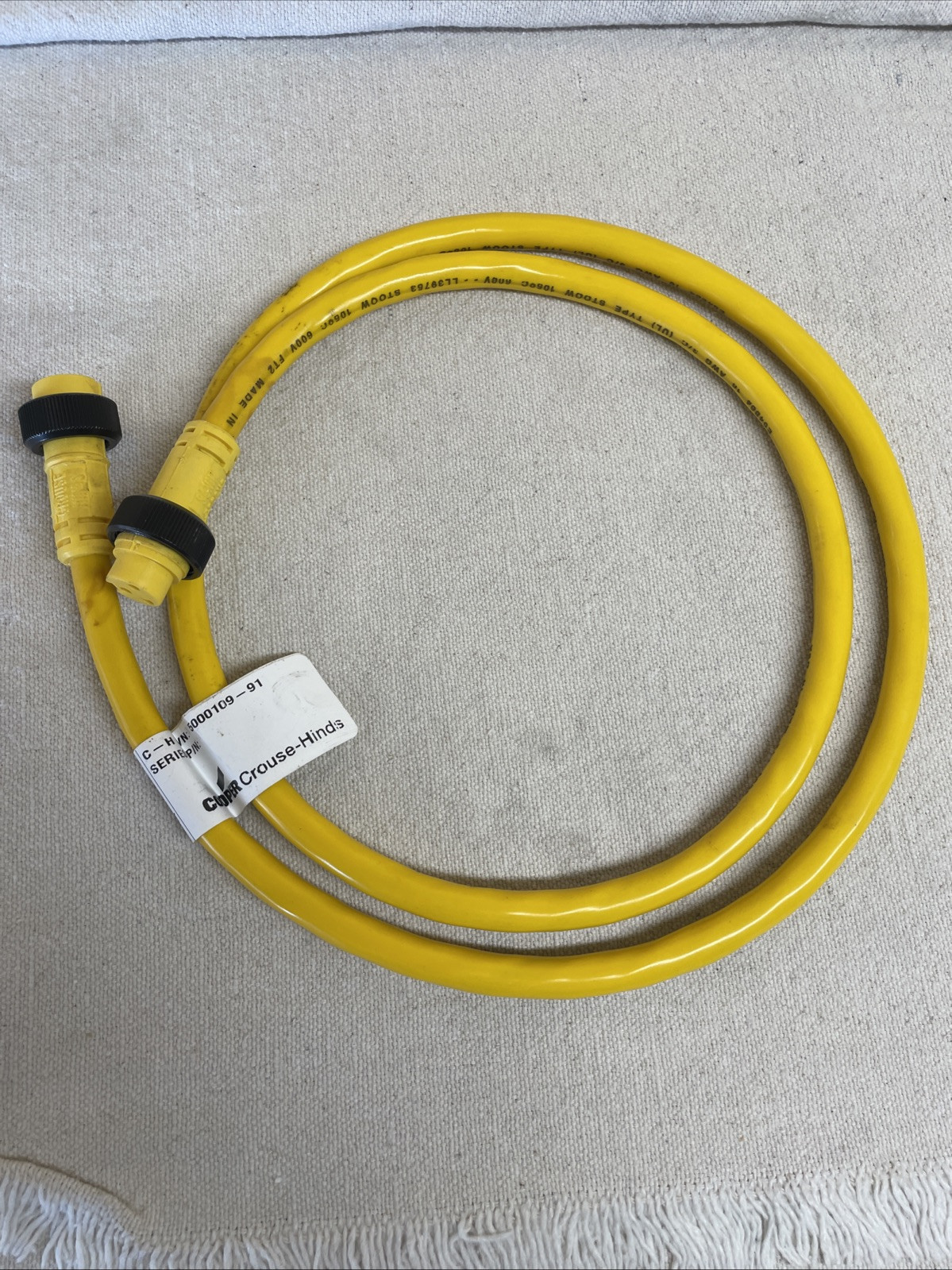 Cooper Crouse Himds Cordset 5000109-91 LRG Qty 13 Amp 600V