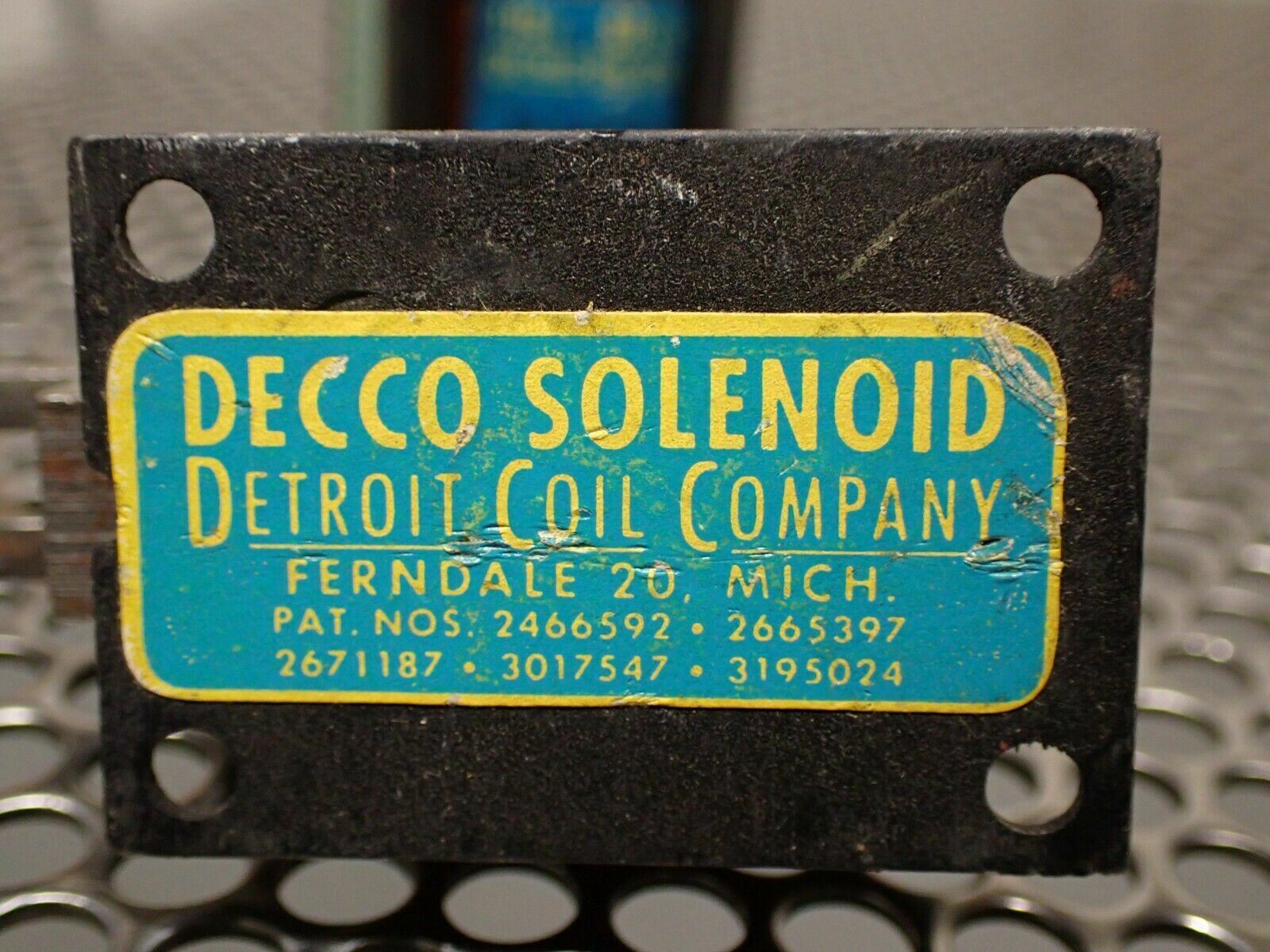 DECCO 382-0002277 9-1006 115V 60Cy Coils Used With Warranty (Lot of 4)