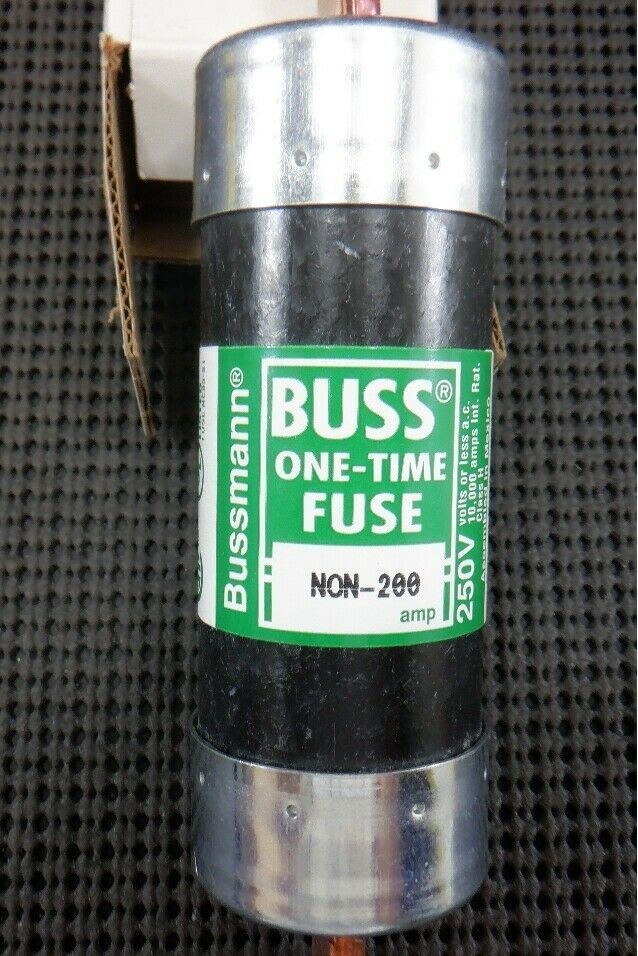 Bussmann NON-200 Class H 200A 250V One-Time Buss Fuse