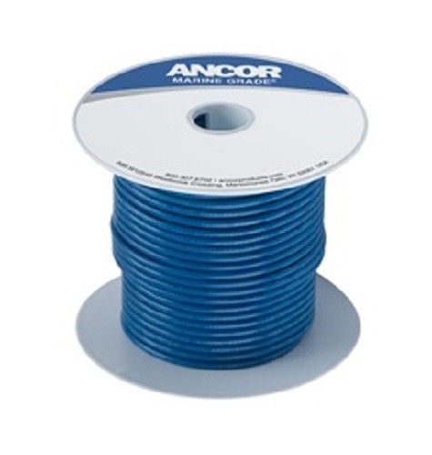 Ancor 100110 Marine Tinned Copper Boat Wiring (18-Gauge, Dark Blue, 100-Feet)