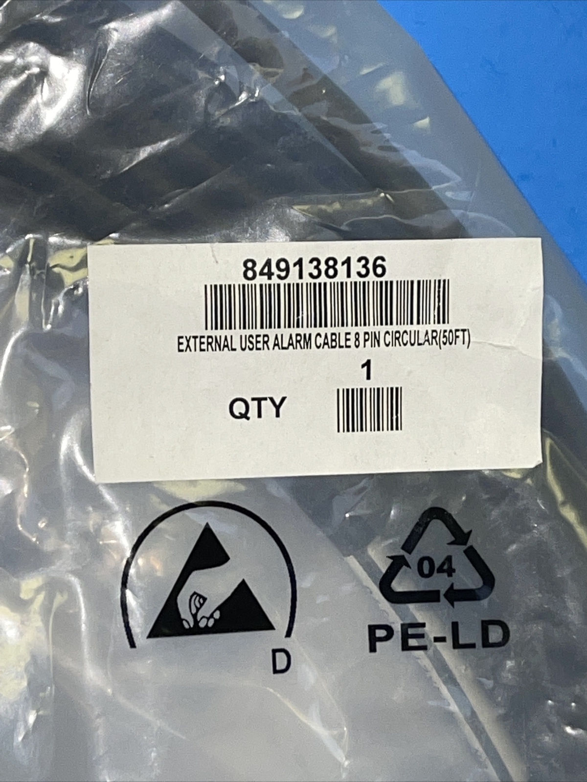 849138136 CPE Eternal user Alarm Cable 8 Pin Circular
