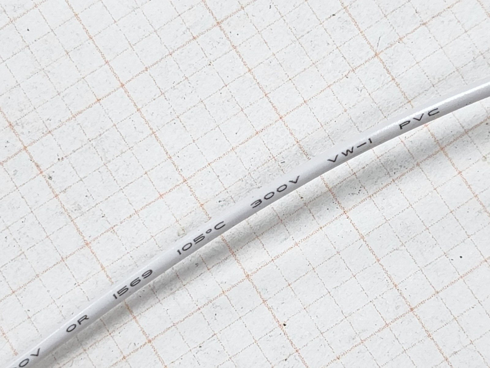 Qifurui #18awg Stranded Tinned Copper UL-1007/1569 300V Lead Wire White /100ft