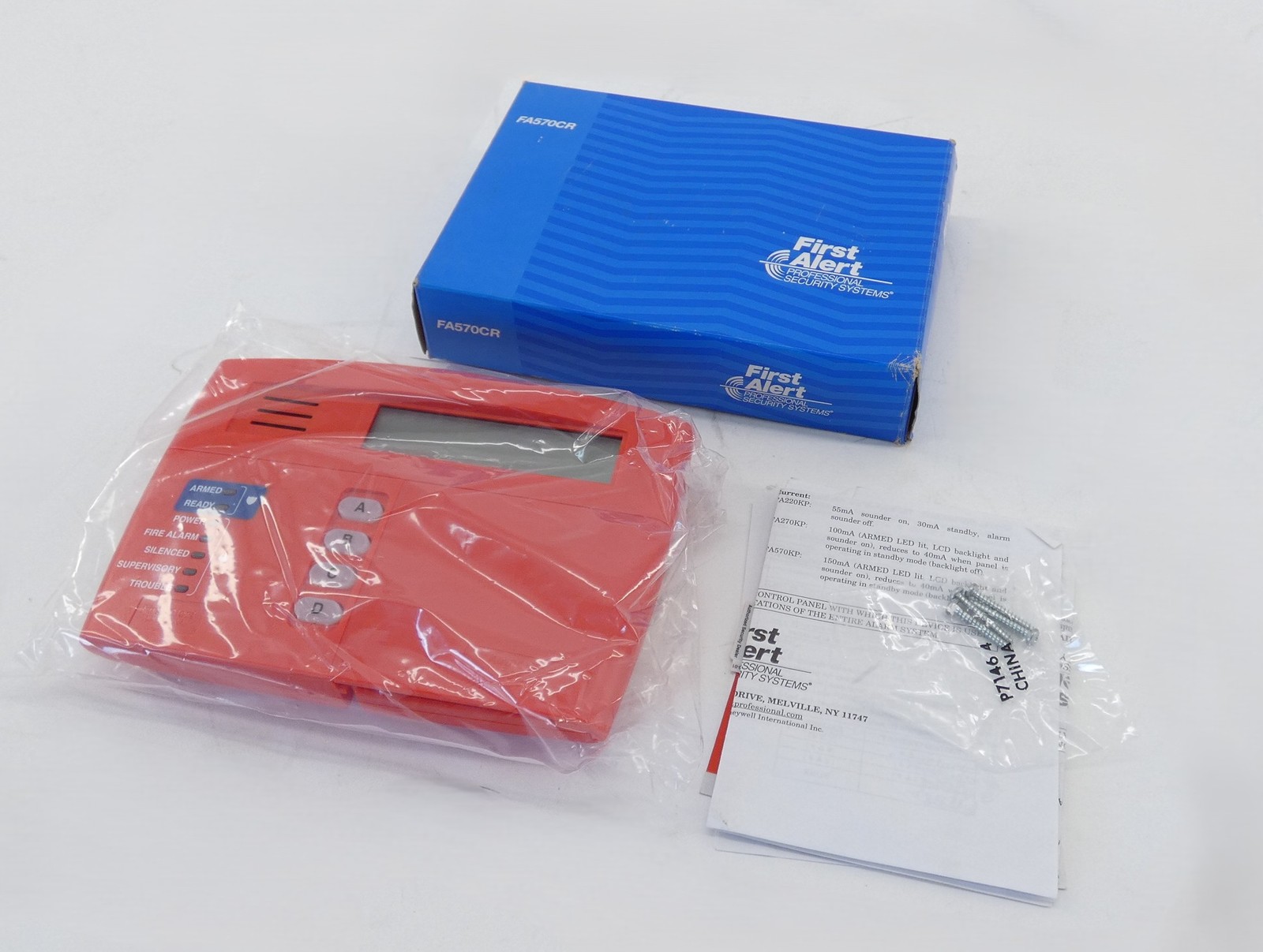 Honeywell First Alert FA570CR Fire Alarm LCD Keypad Annunciator 12VDC – NEW S…
