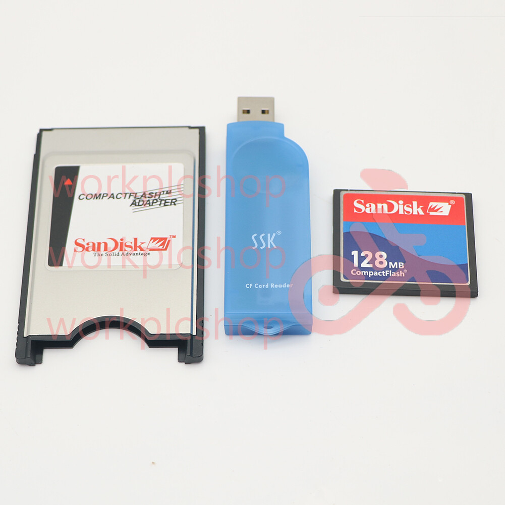 1PCS NEW Reader FANUC 128M CF Compact Flash Card+CF-PCMCIA Adapter+SSK #US