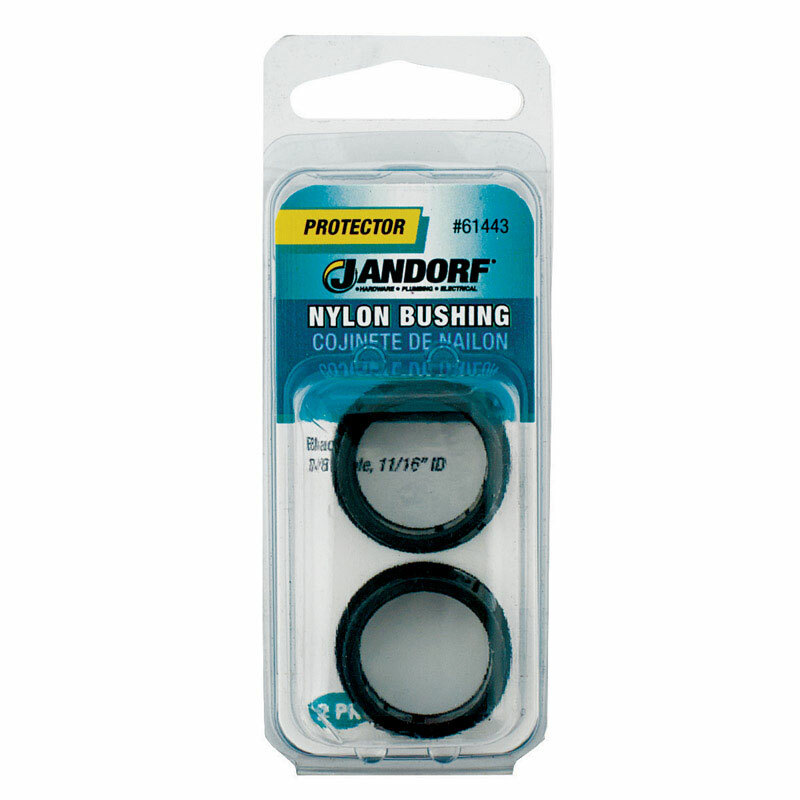 Jandorf Protector NYLON BUSHING 2 pk Black 7/8″ Hole Insulate Cable Rope 61443