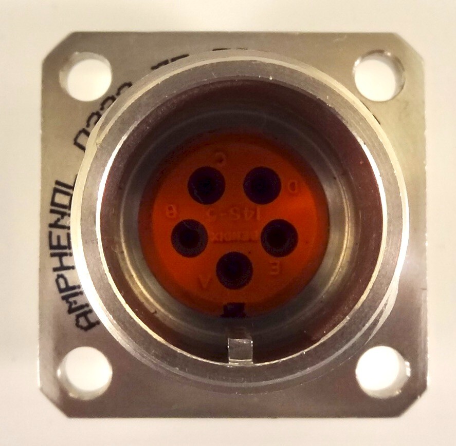 Amphenol Aerospace 75-560083-5P Custom 5 Pin High Voltage Connecter. NEW