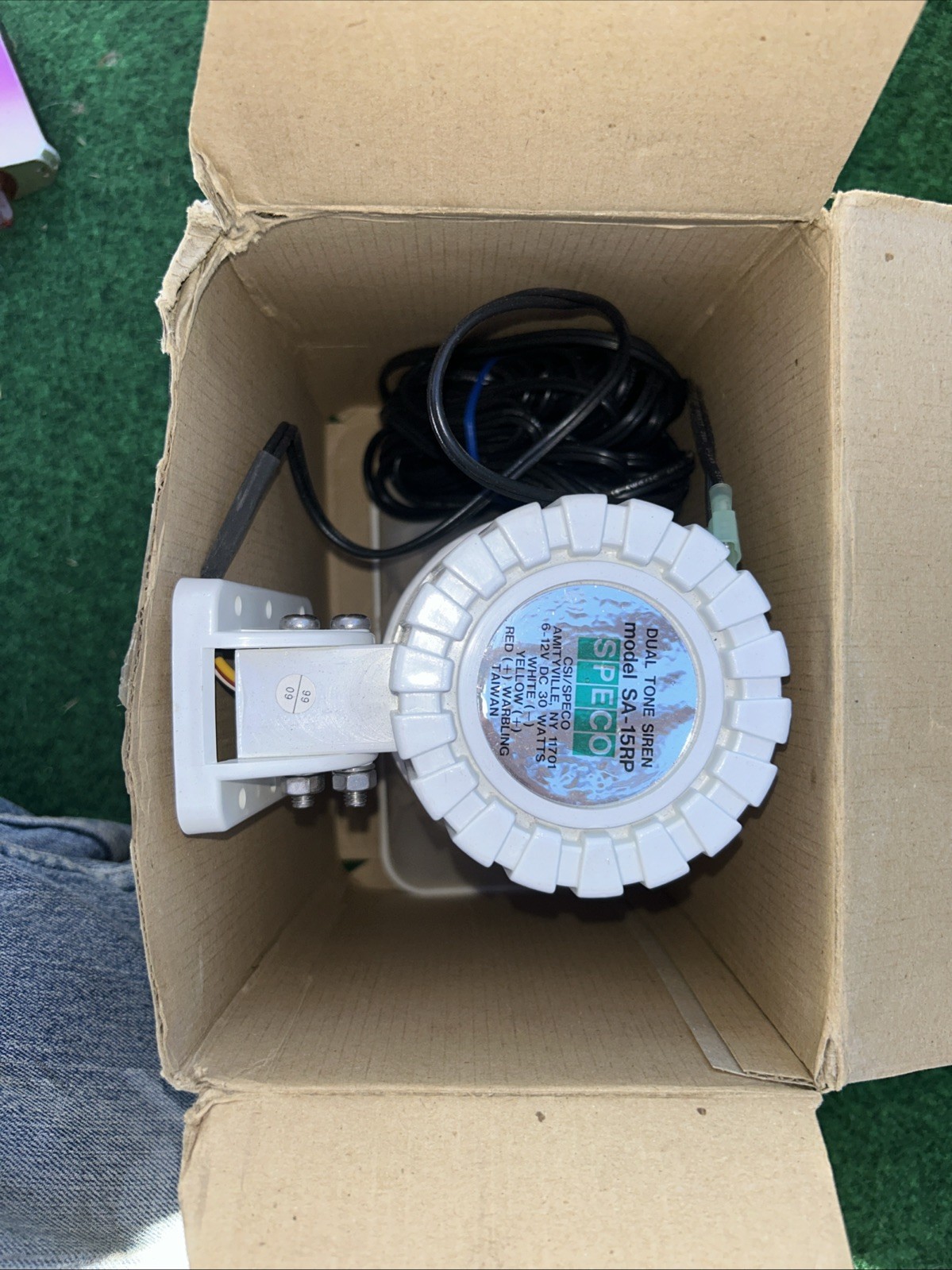 SPECO SA-15RP Dual Tone Siren 30 Watts 120dB 6 To 12 Volt DC 5×8”